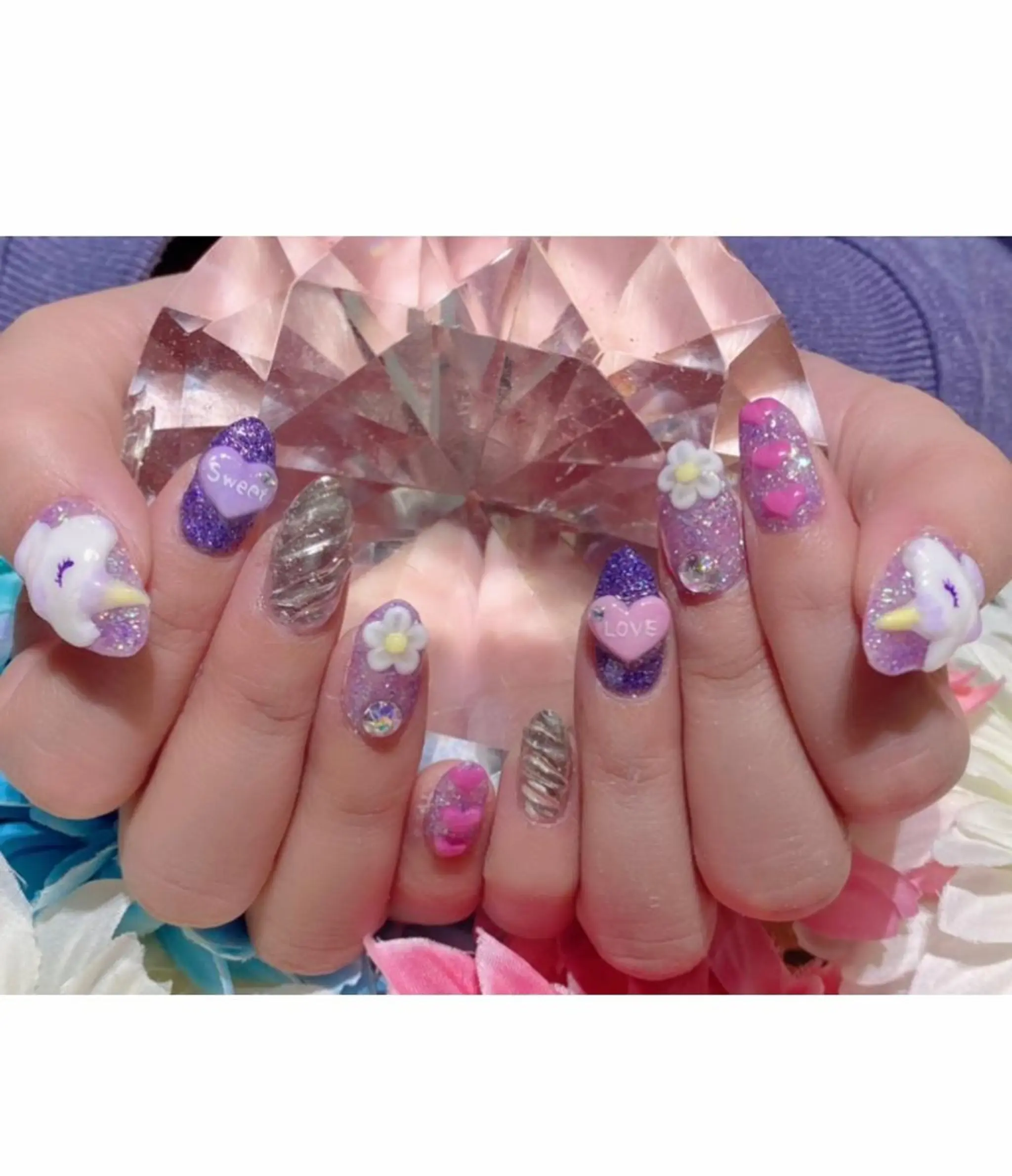 ネイル アートネイル ジェルネイル ラメ(グリッター) ハンドネイル YUN 💅のネイルデザイン