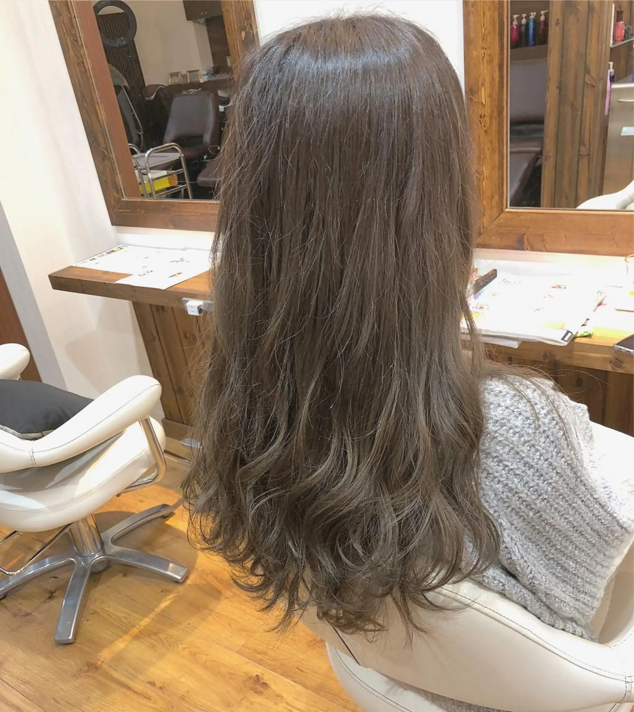 セミロング カラー 横浜ブリーチムラ直し ハイトーン/ブリーチのヘアスタイル