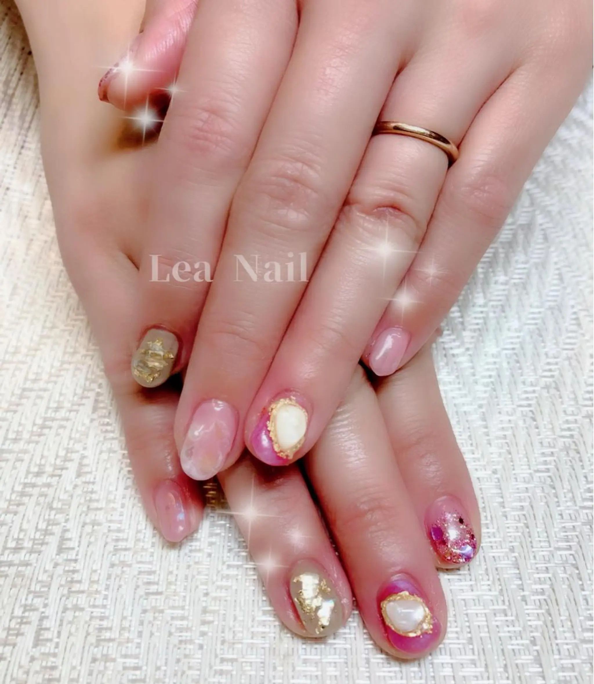 ネイル ピンク Lea Nailのネイルデザイン