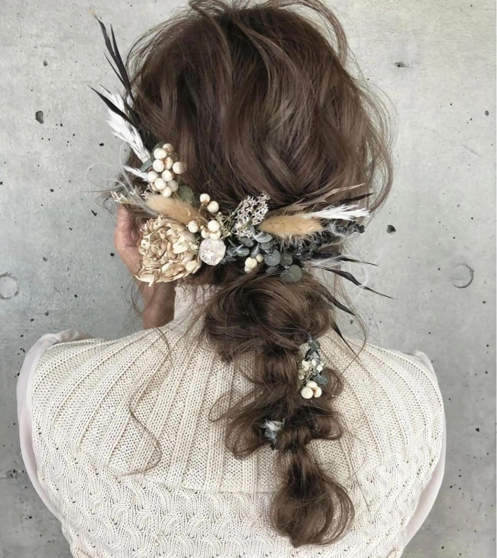 セミロング ヘアアレンジ ヘアメイク new meのヘアスタイル