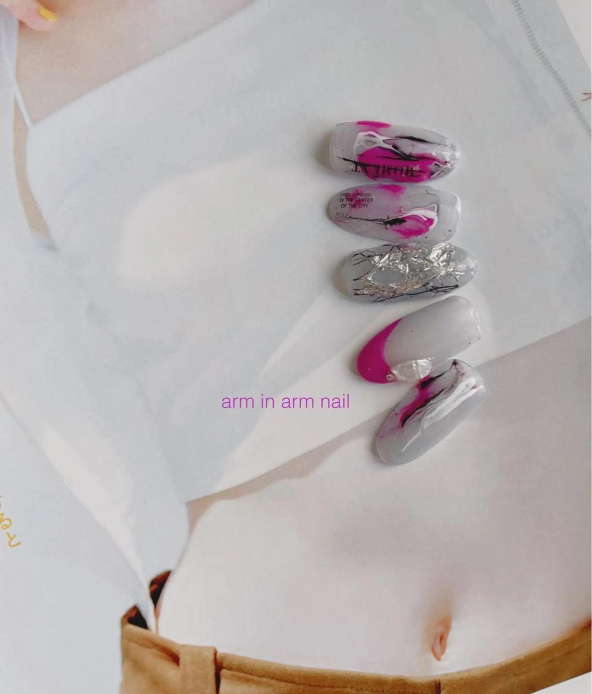 ネイル arm in arm ︎✿Yamamotoのマツエク・マツパデザイン