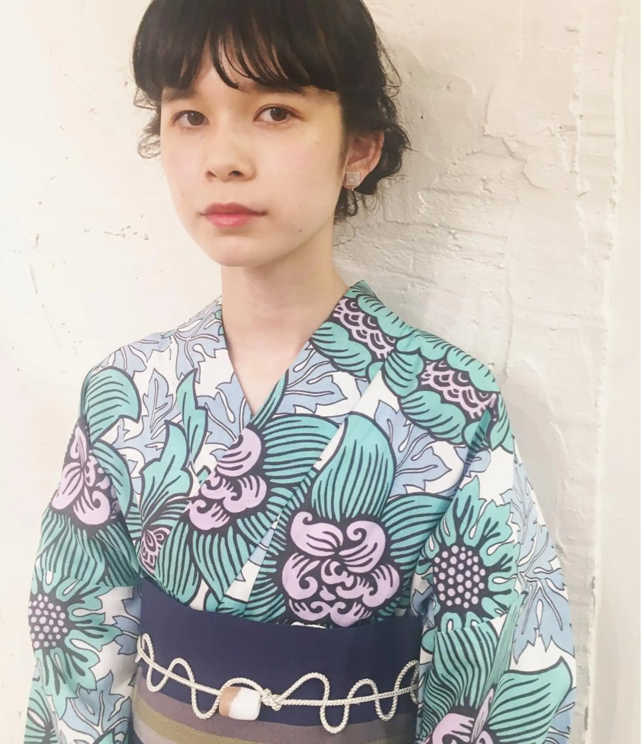 ミディアム 浴衣 yuki watanabeのヘアスタイル