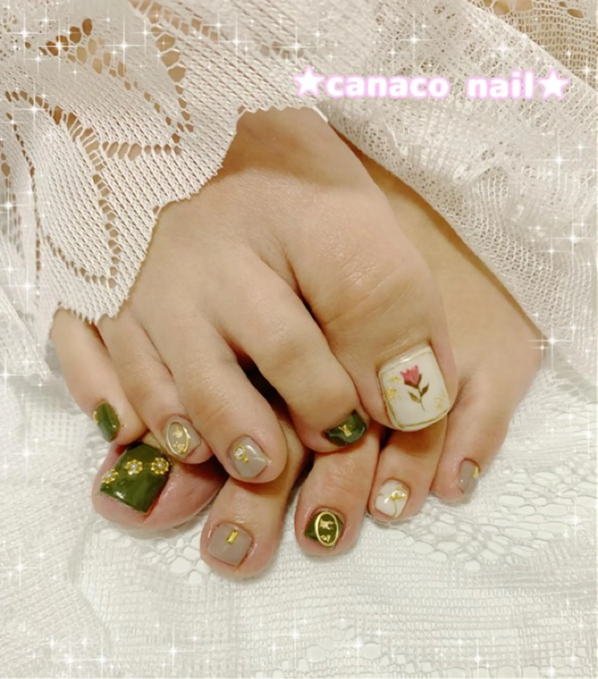 ネイル フットネイル ジェルネイル ベテランネイル cnc nailのネイルデザイン