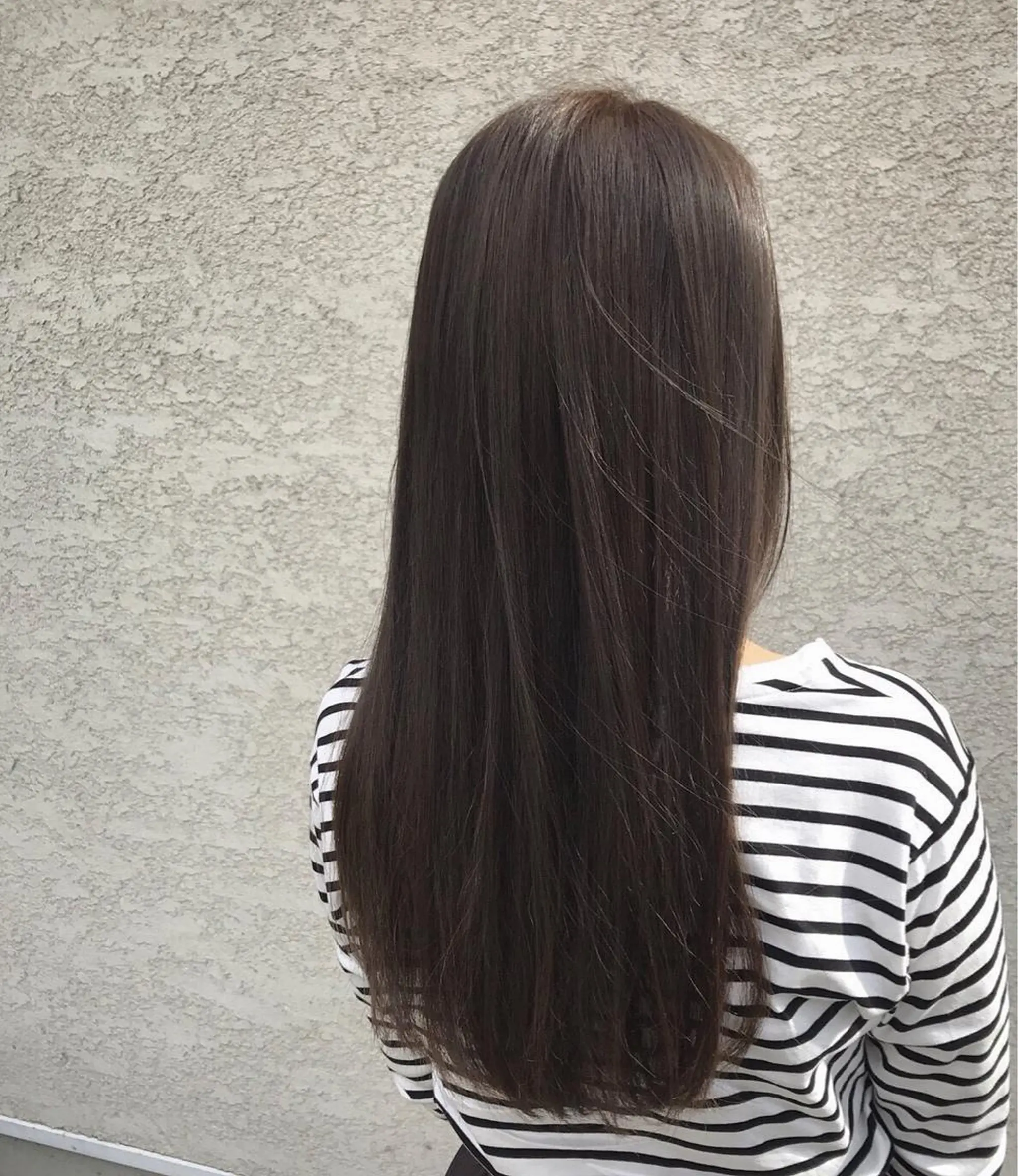 ロング カラー ロング カット 縮毛矯正 トリートメント 酸性縮毛矯正🧴韓国 レイヤー/髪質改善のヘアスタイル