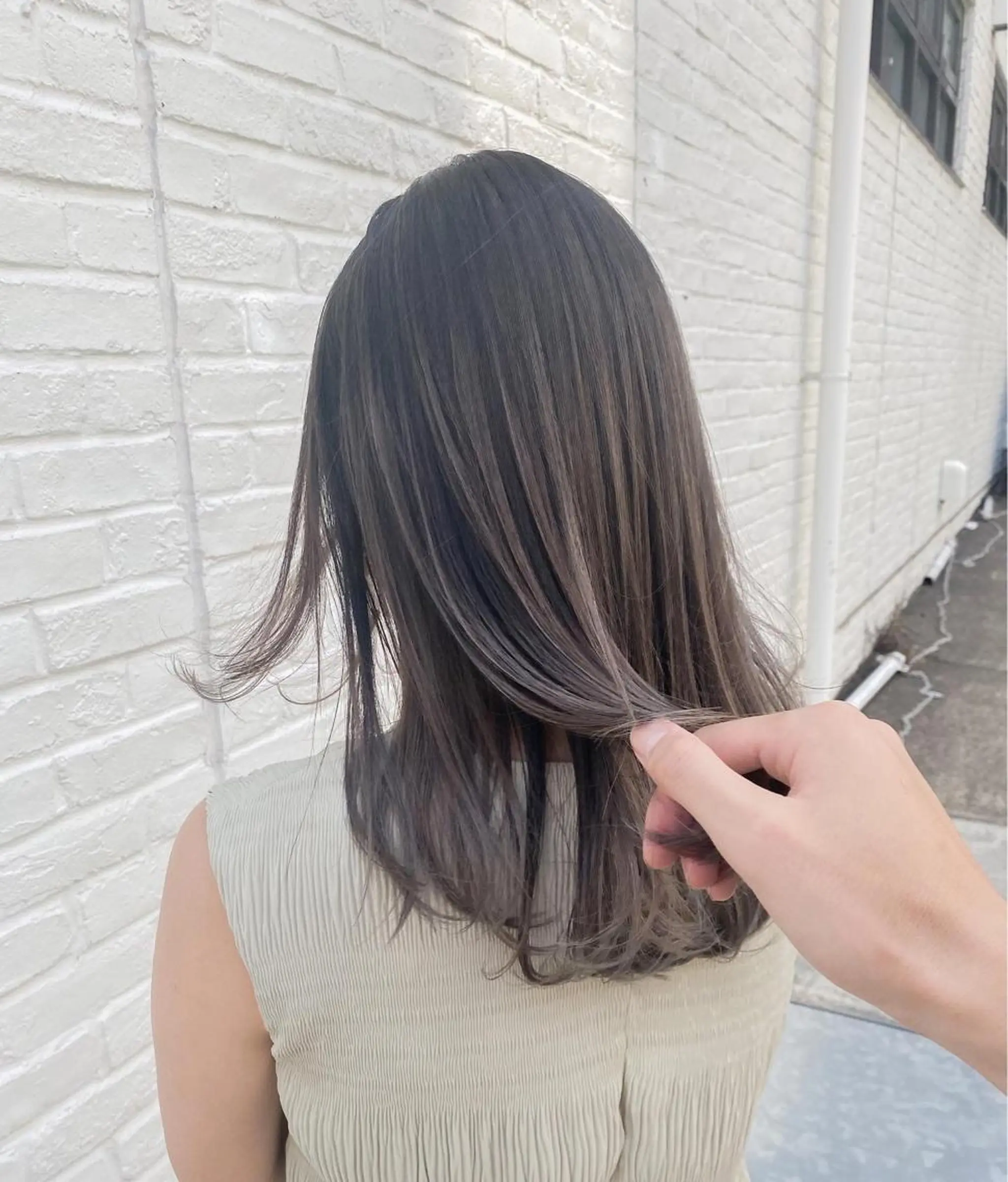 ロング カラー カット ヘアカラー トリートメント 海外デザイン🇺🇸 石渡諒太のヘアスタイル