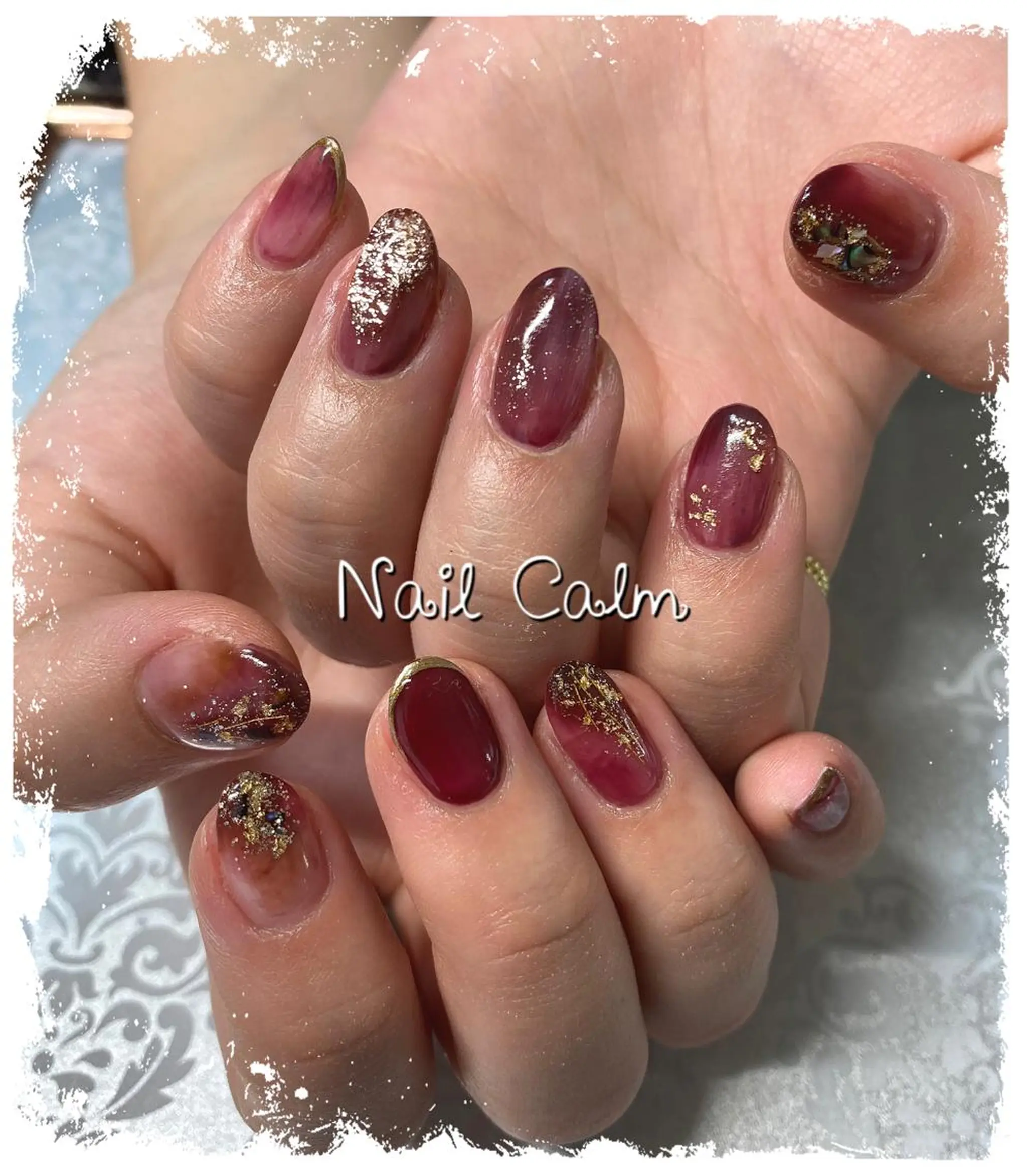 ネイル ニュアンスネイル ハンドネイル プライベートサロン Calmのネイルデザイン