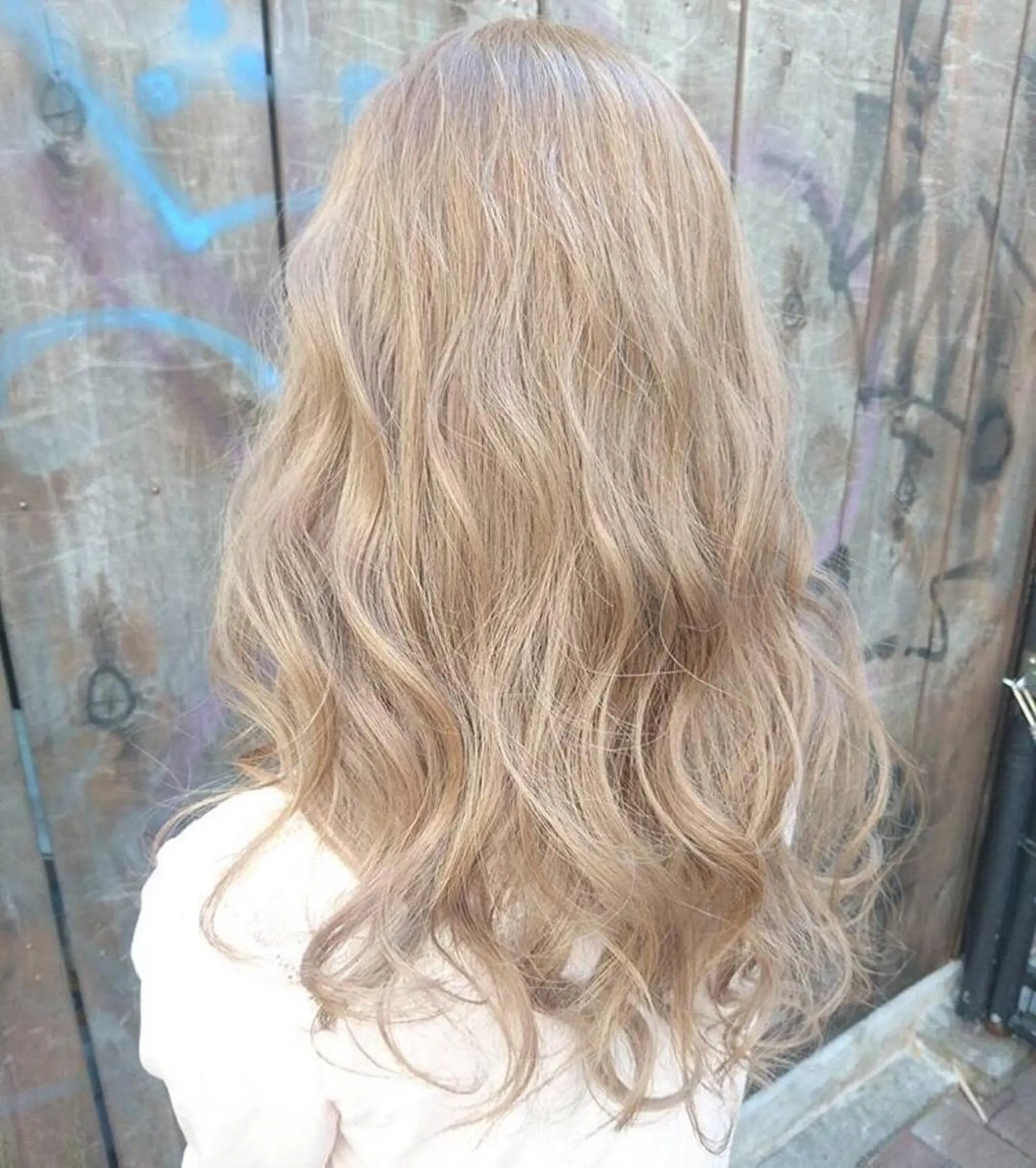 セミロング カラー チビ編み込みエクステ シールEXどぅ〜すのヘアスタイル