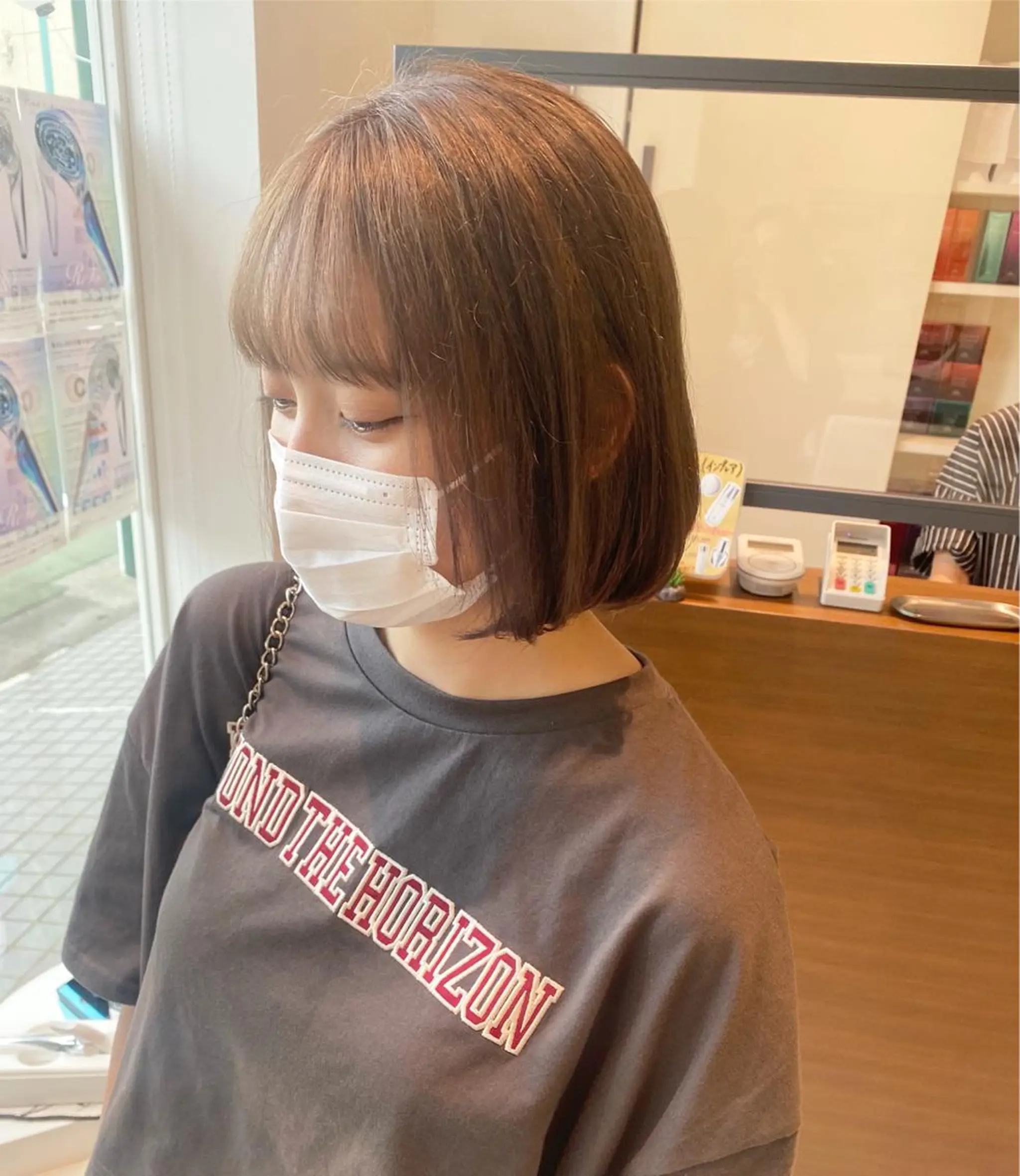ミディアム カラー ウルフカット ハッシュカット/七海のヘアスタイル