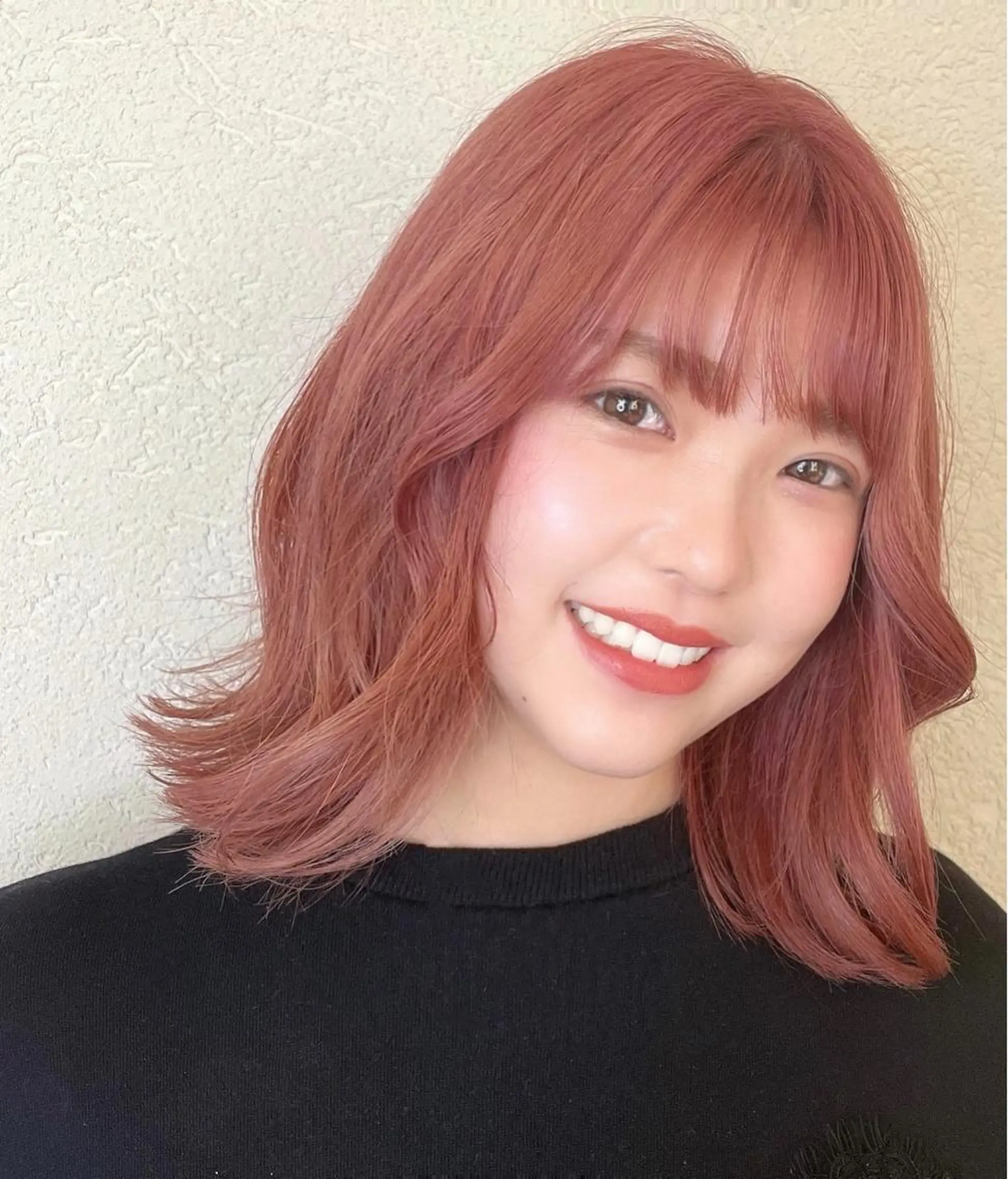 カラー ピンクカラー 【日韓風、レイヤー】 🤍ひらい なつきのヘアスタイル