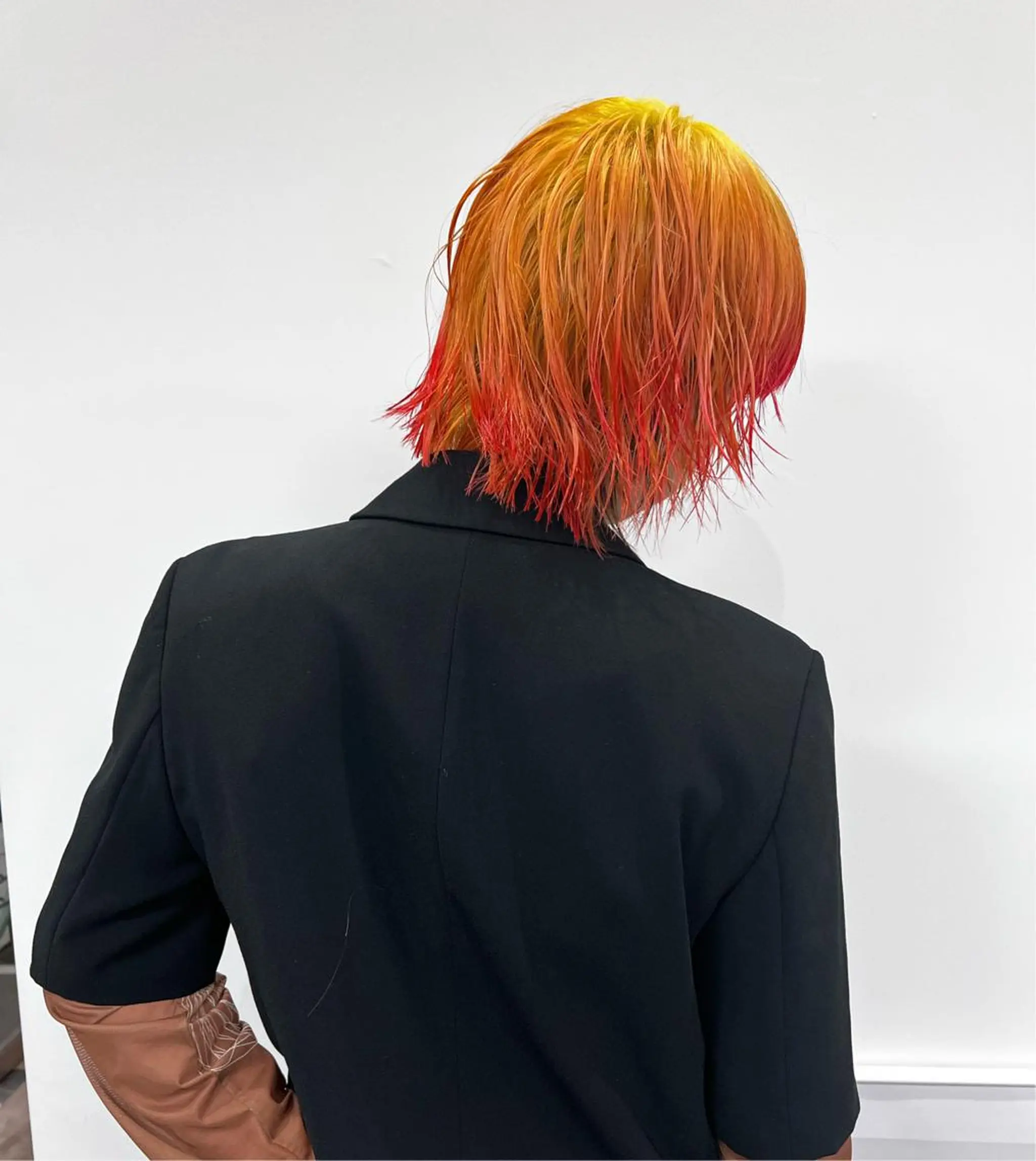 カラー ブリーチ デザインカラー 湯川 未咲希のヘアスタイル