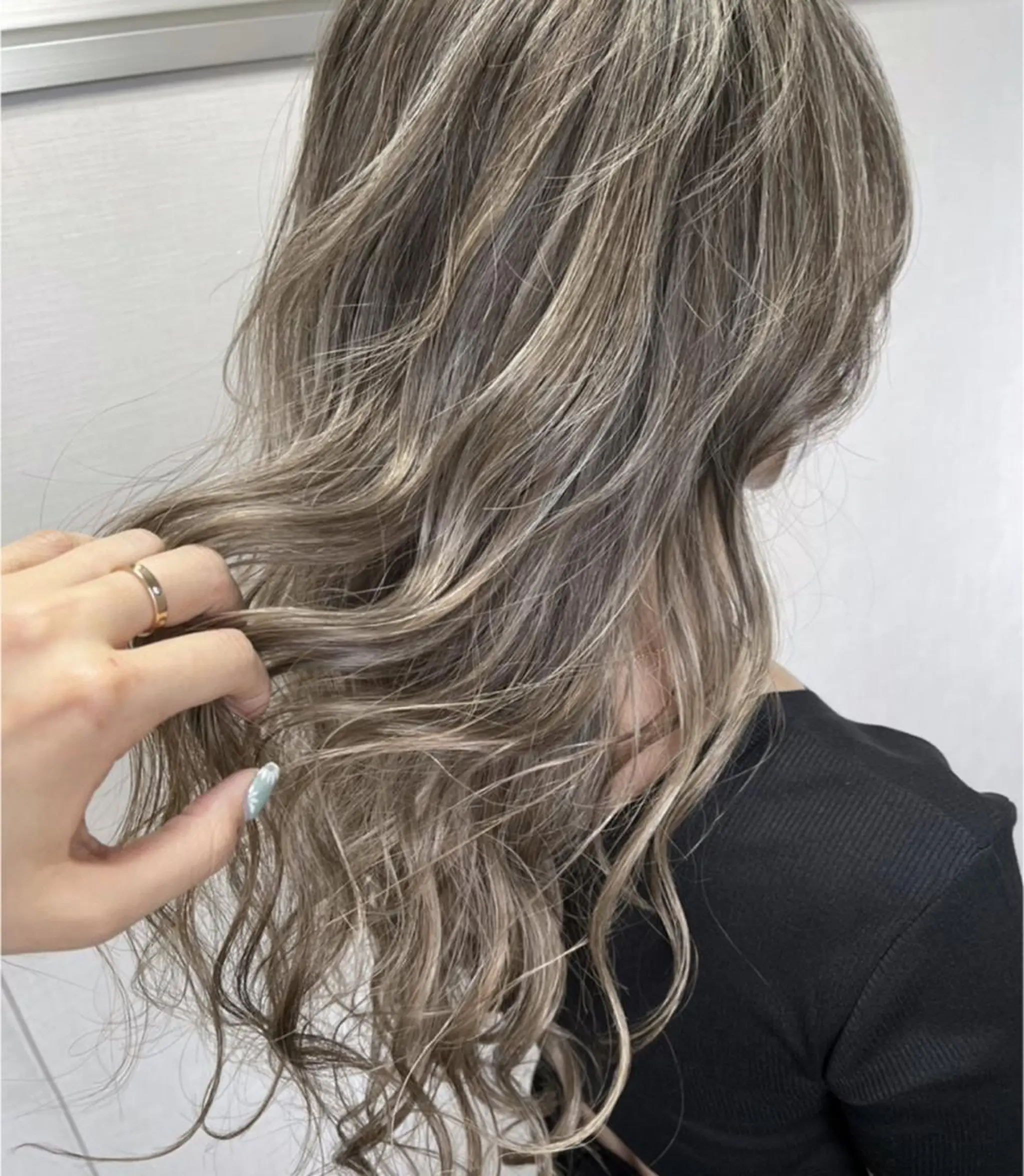 ロング カラー ハイライトカラー ハイライト ヘアカラー 松井那津子 /ハイライトブリーチのヘアスタイル