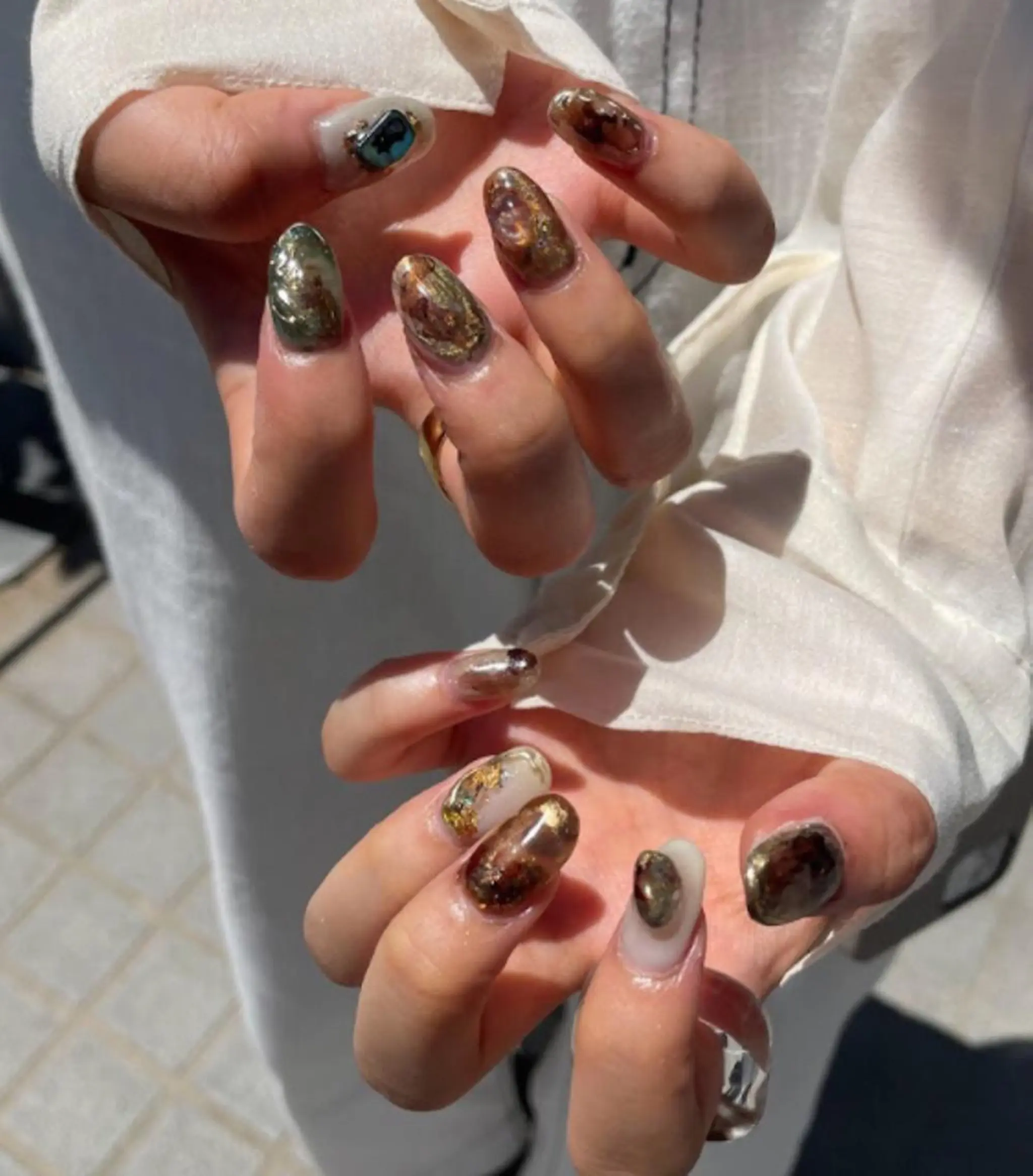 ネイル アートネイル ジェルネイル ニュアンスネイル スカルプネイル nailstudio eviz新宿店のネイルデザイン