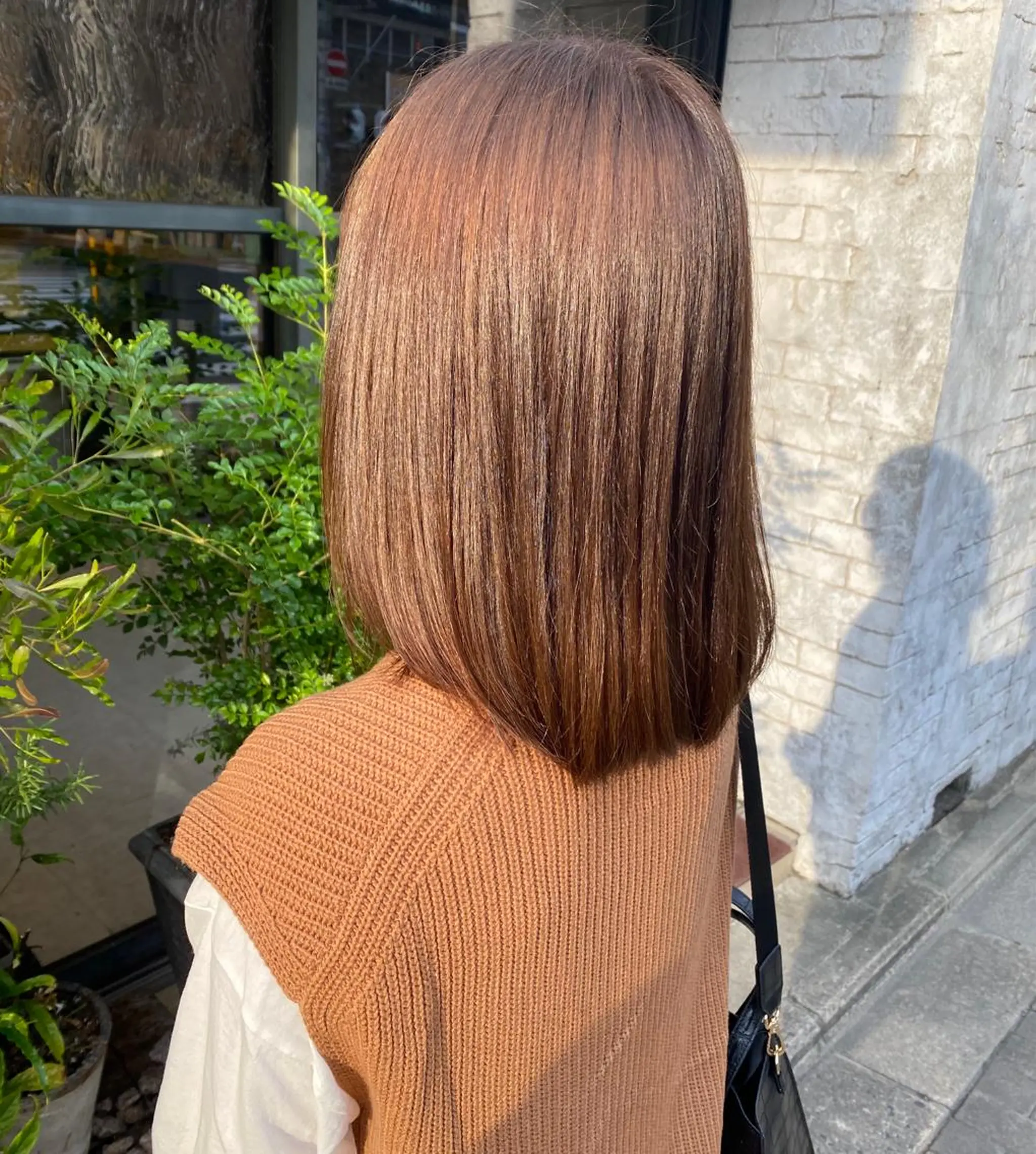 ミディアム カット ヘアカラー トリートメント Lico hair 【烏丸丸太町】小西のヘアスタイル