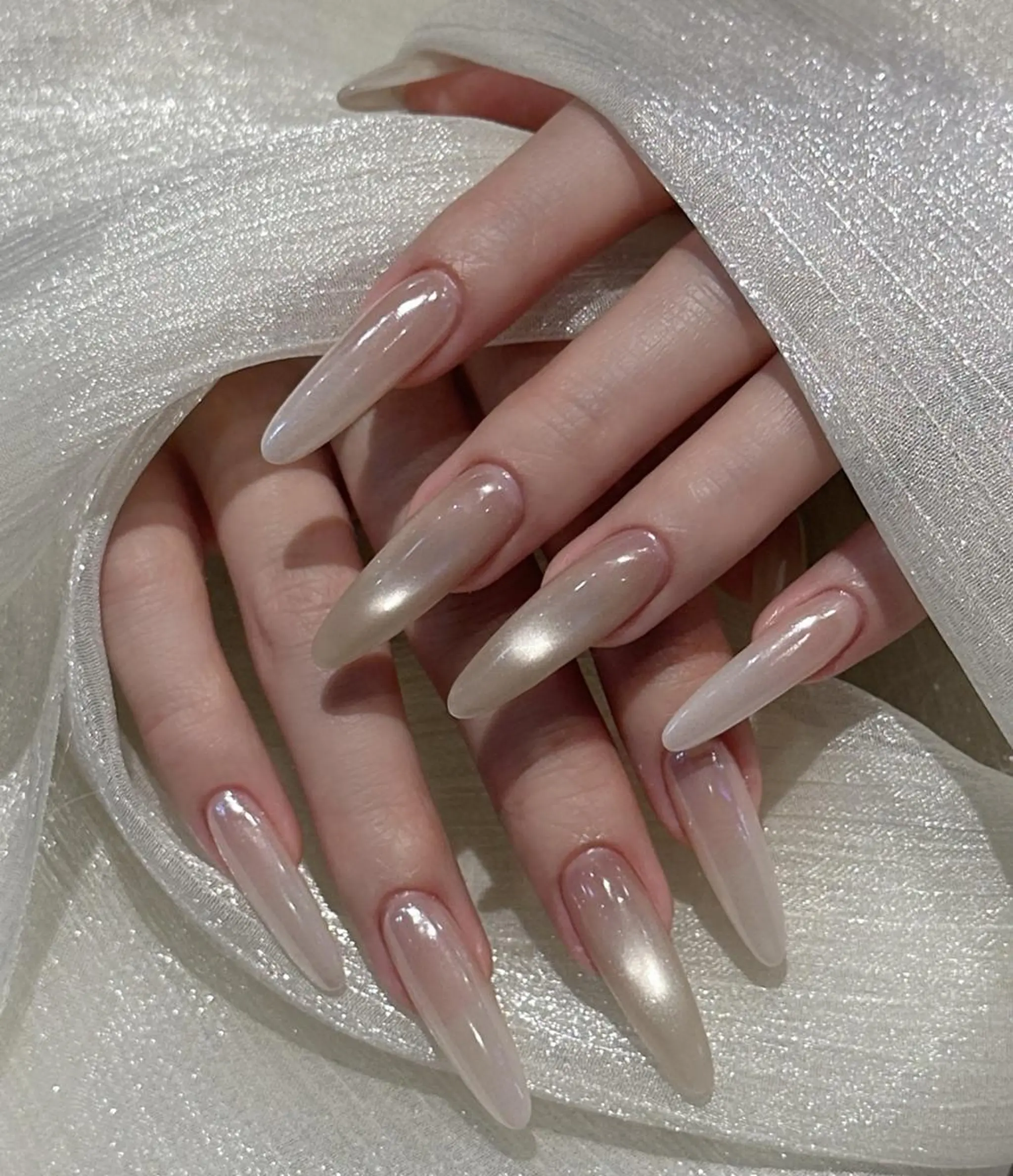 ネイル ハンドネイル ハンドケア ロングネイル長さ出し 専門Spade Qのネイルデザイン