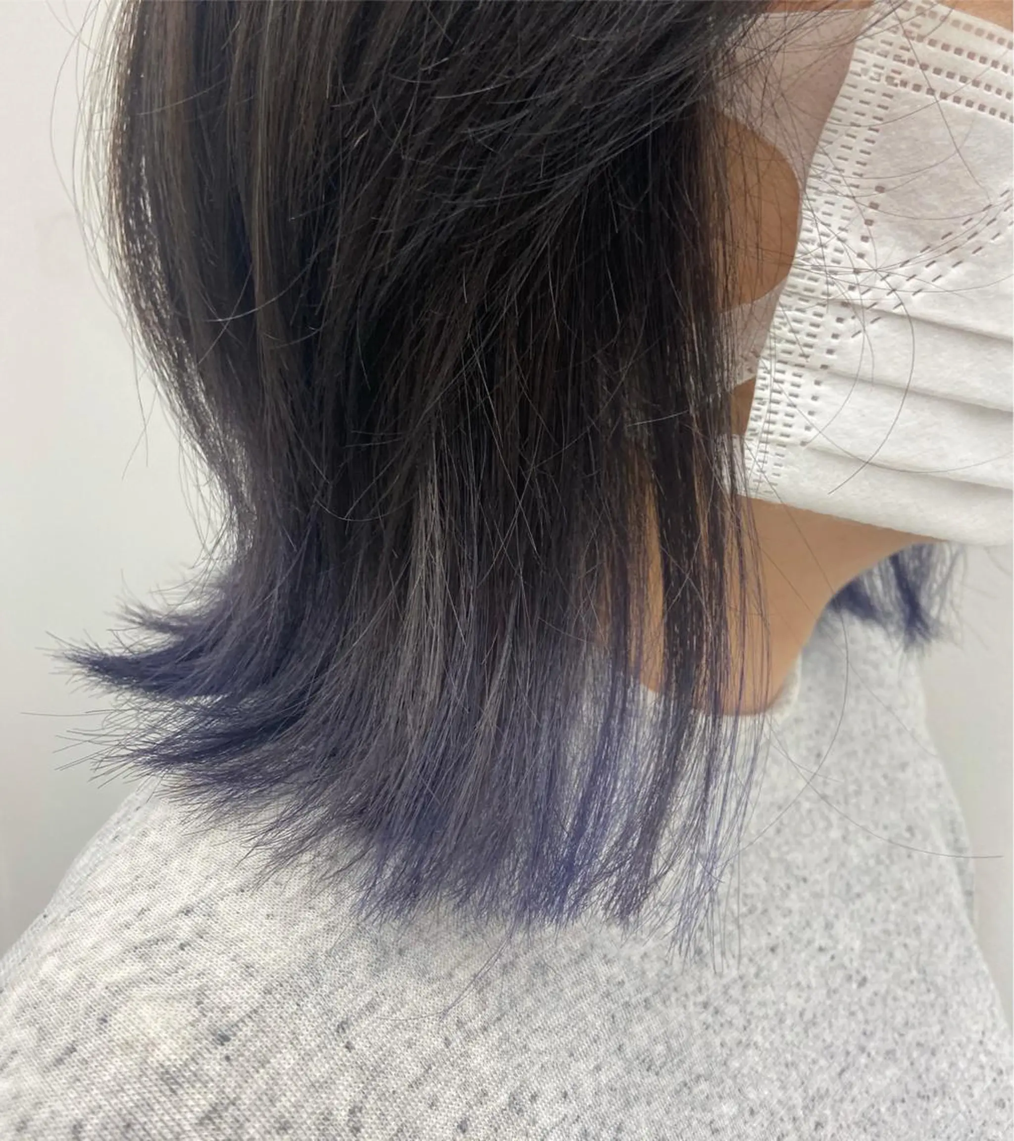 ミディアム カラー ブリーチ グラデーションカラー パープルカラー 韓国レイヤー/ヘア カラー🎀ayamiのヘアスタイル