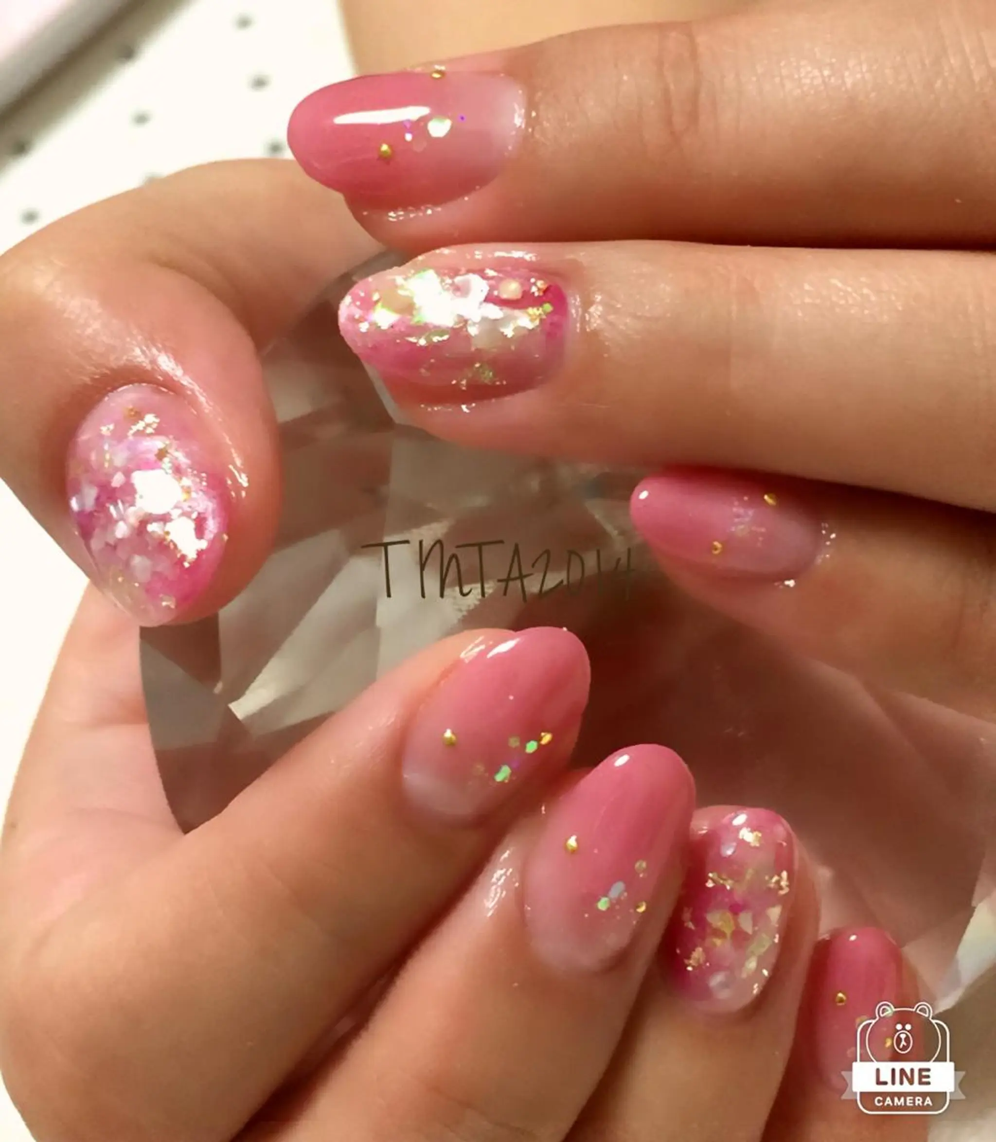 ネイル ピンク ネイルサロン ティンタ所属・馬場 典子のネイルデザイン