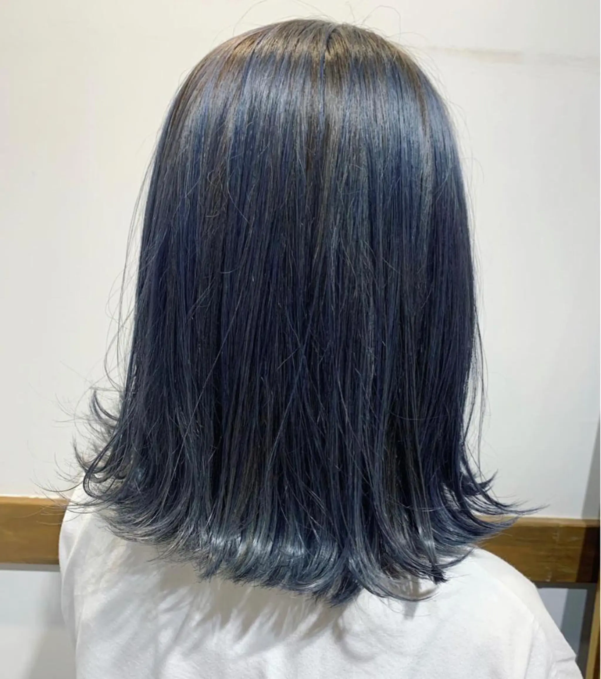 ミディアム カラー ネイビーカラー 中目黒🌼 🌼ハナのヘアスタイル