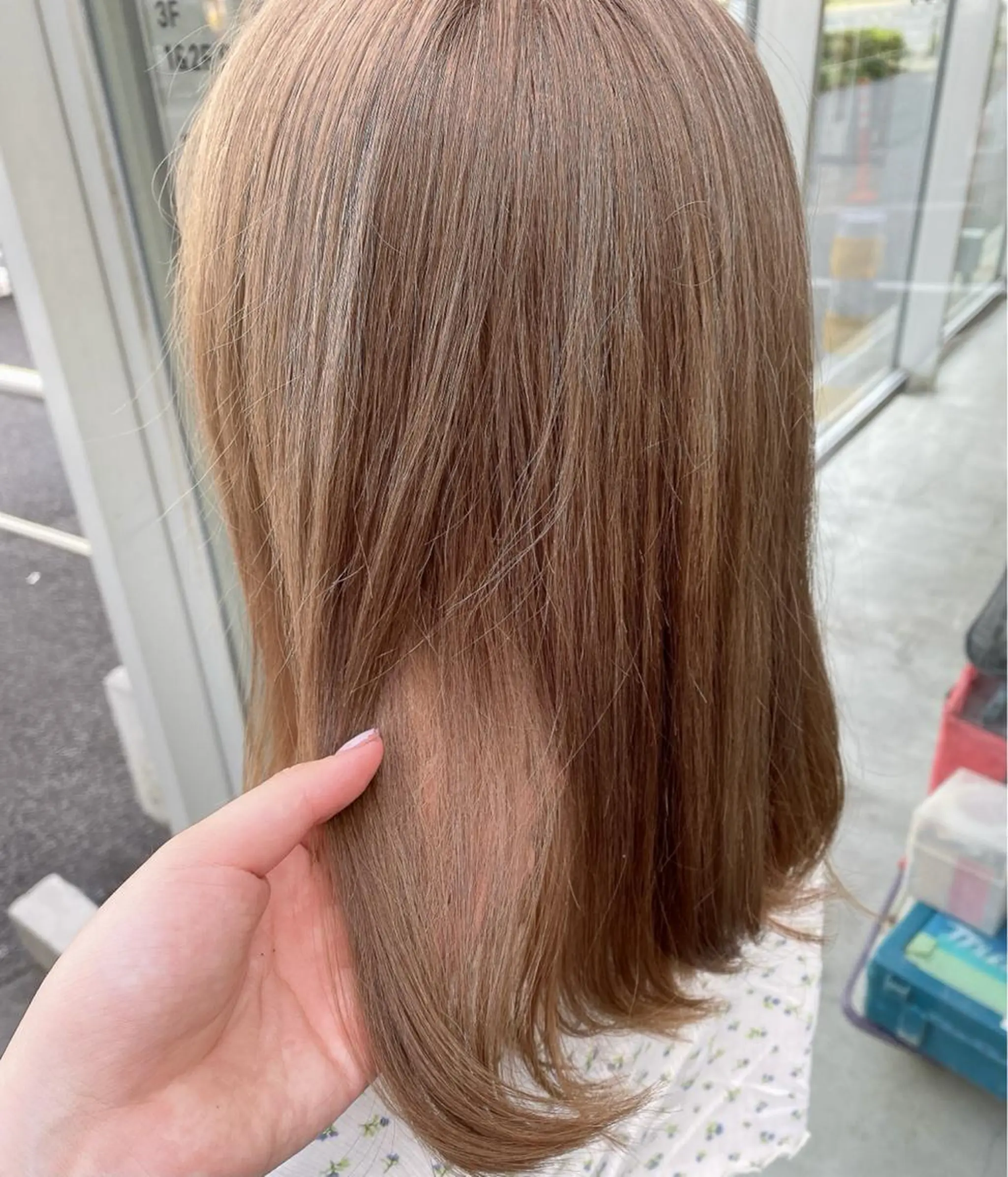 セミロング カラー ブリーチなし暖色 💗AKARI💗のヘアスタイル