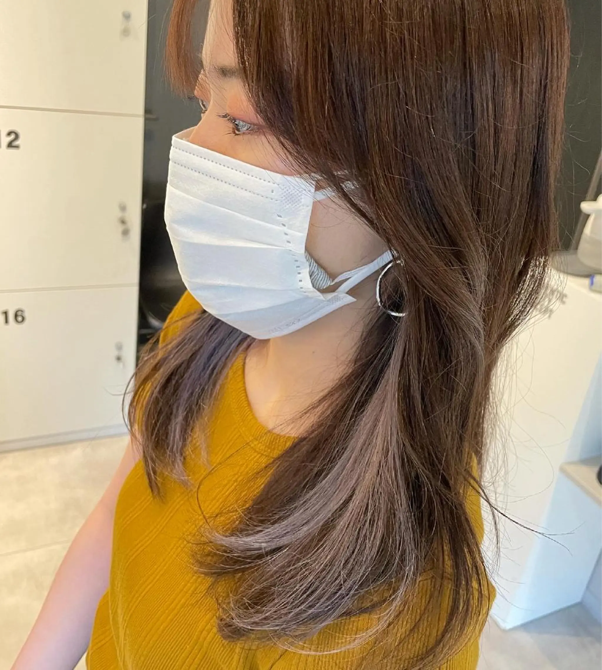 ミディアム カラー カット トリートメント AMATELAS zero所属・レイヤー×髪質改善 ×透明感/杉田 圭のヘアスタイル