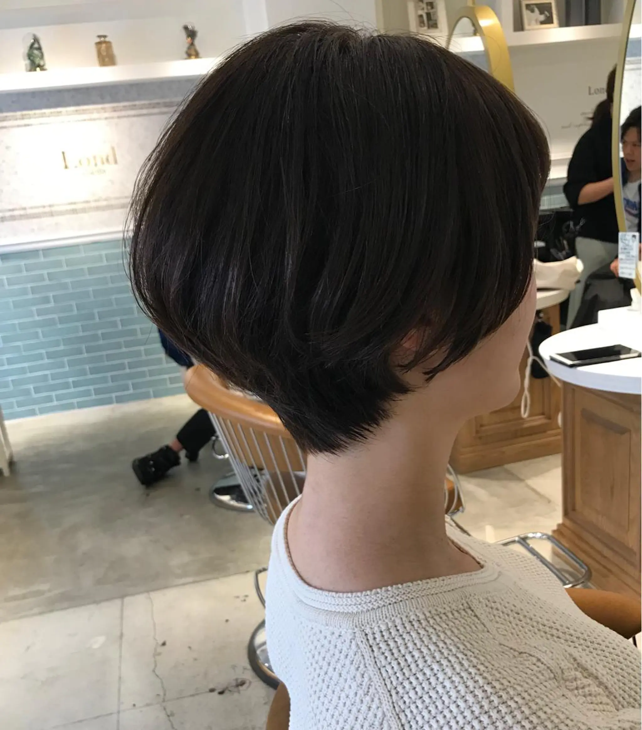 ショート 丸みショート ショートヘア 小顔カット 縮毛矯正/髪質改善 表参道/千田大地のヘアスタイル