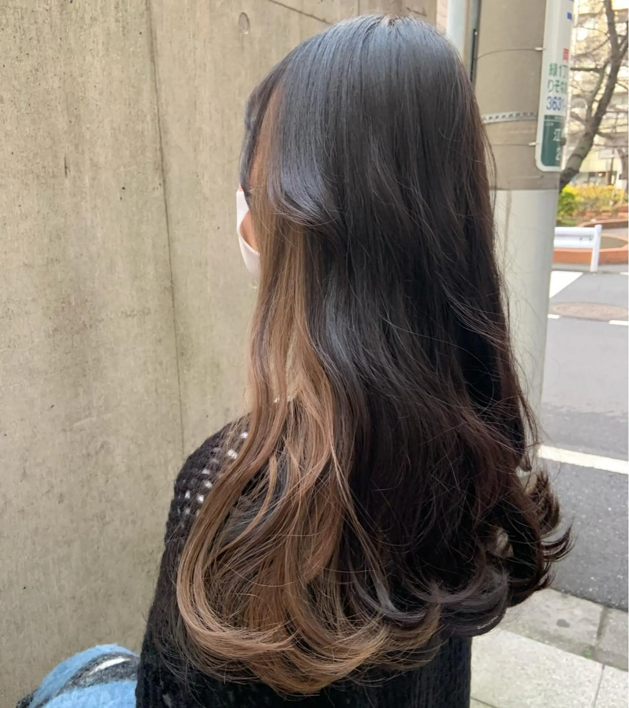 ロング カラー 豊中/メンズ特化 岡田 龍之介のヘアスタイル