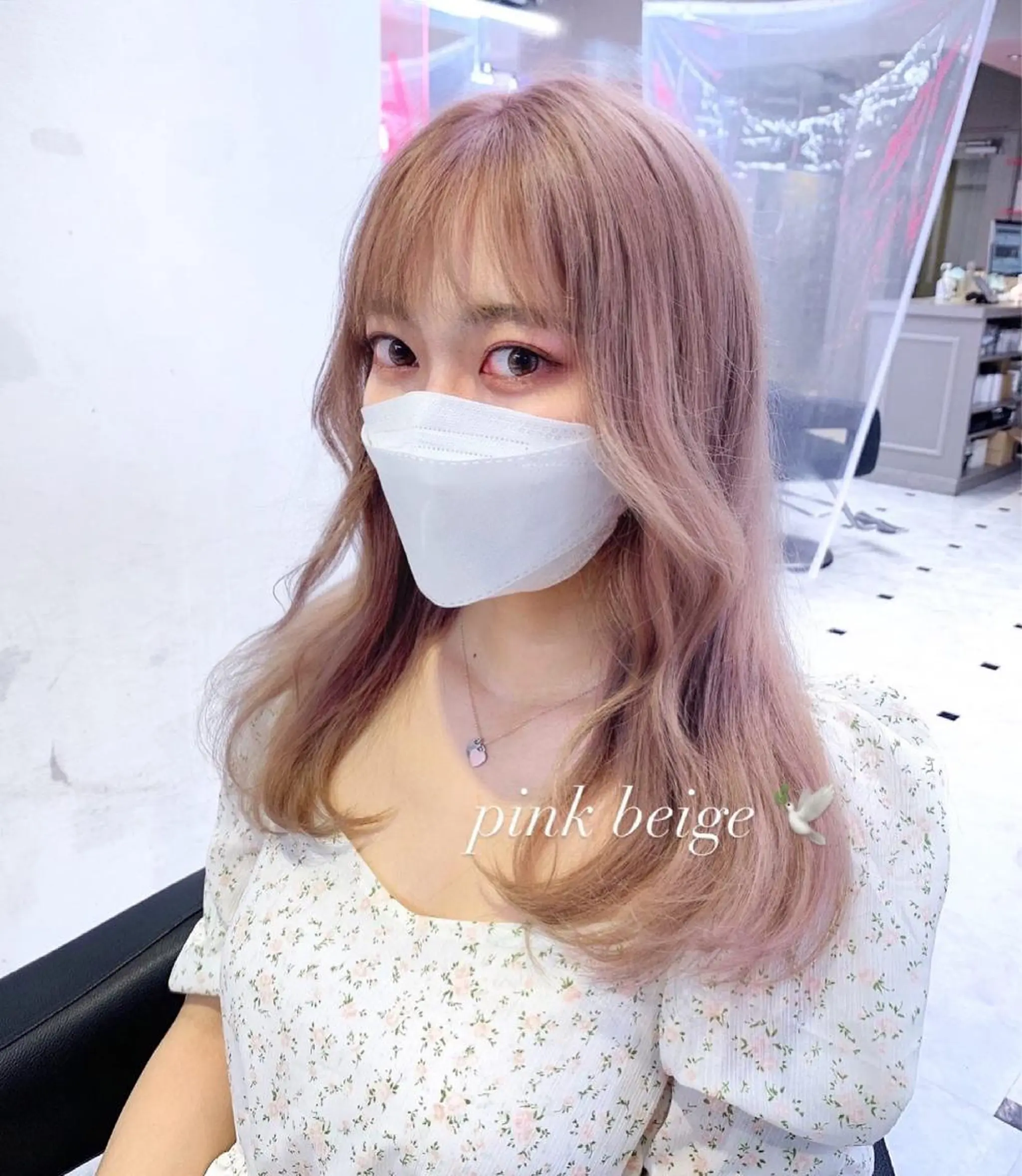 ロング カラー ヘアカラー トリートメント ヘアセット RIKO👼🏻💓 韓国ガーリーのヘアスタイル