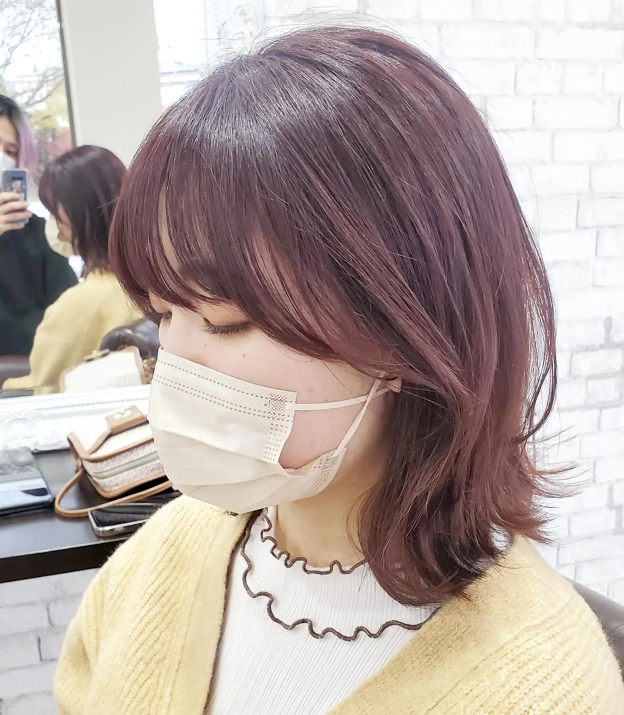 ミディアム カラー 萩原 雅道のヘアスタイル