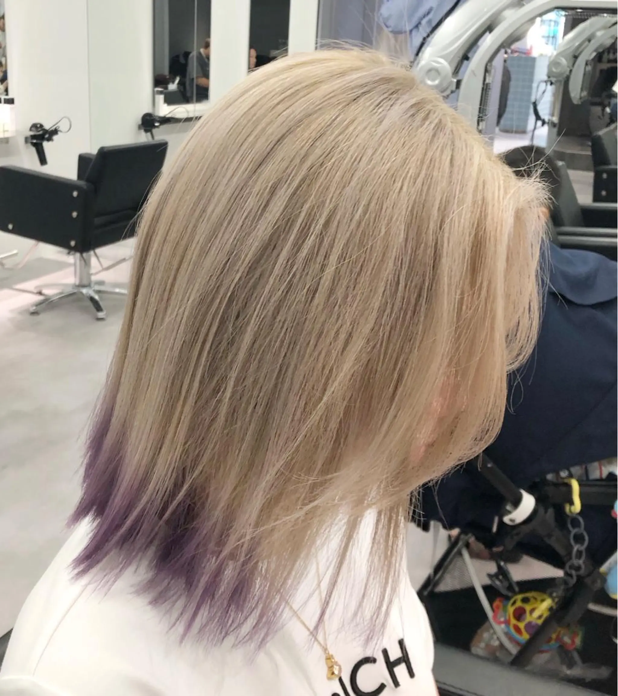 ショート カラー ヘアカラー 矢島颯哉/ハイトーン ブリーチカラー💎のヘアスタイル