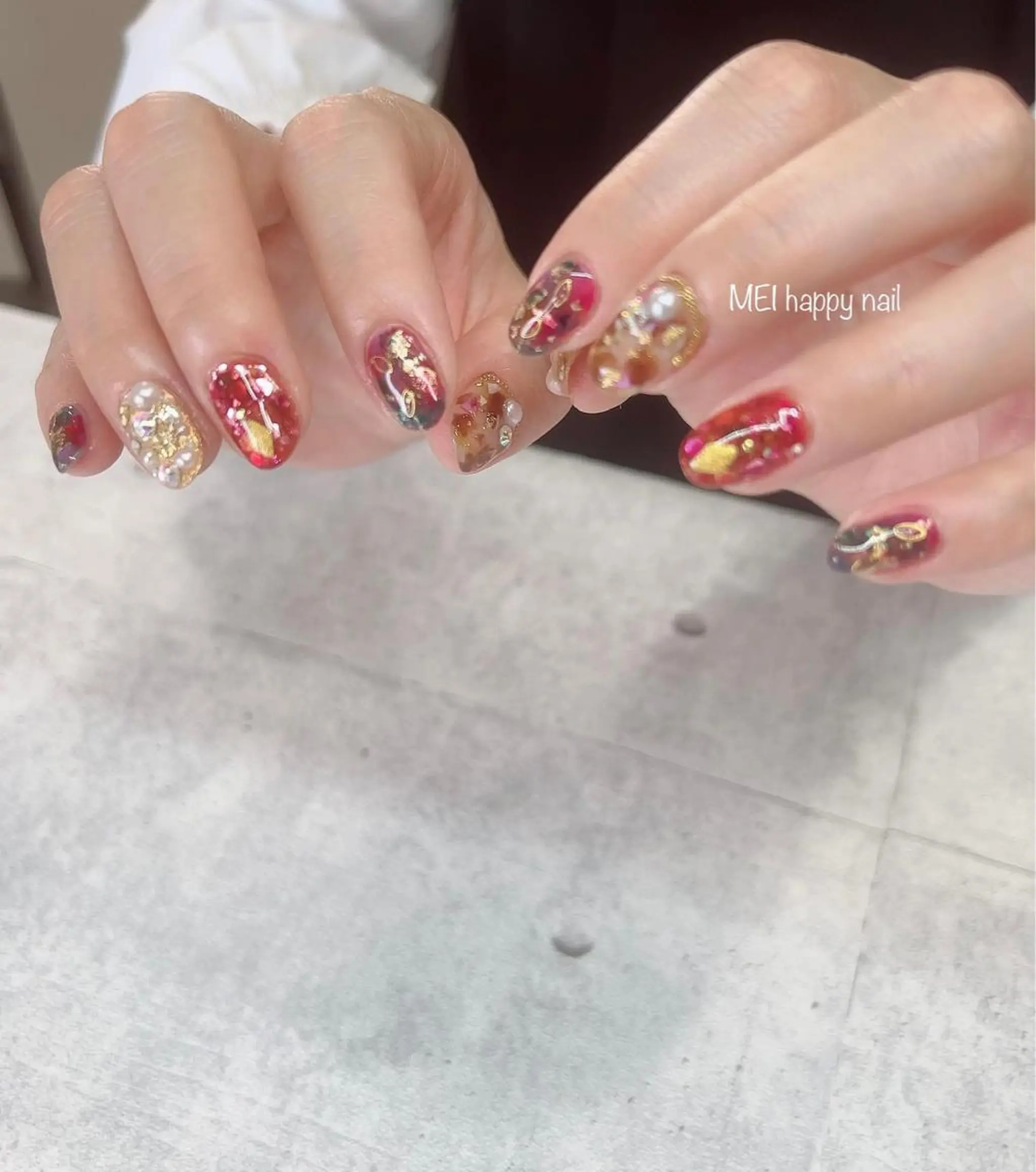 ネイル 北浦和 自爪育成ケアのネイルデザイン