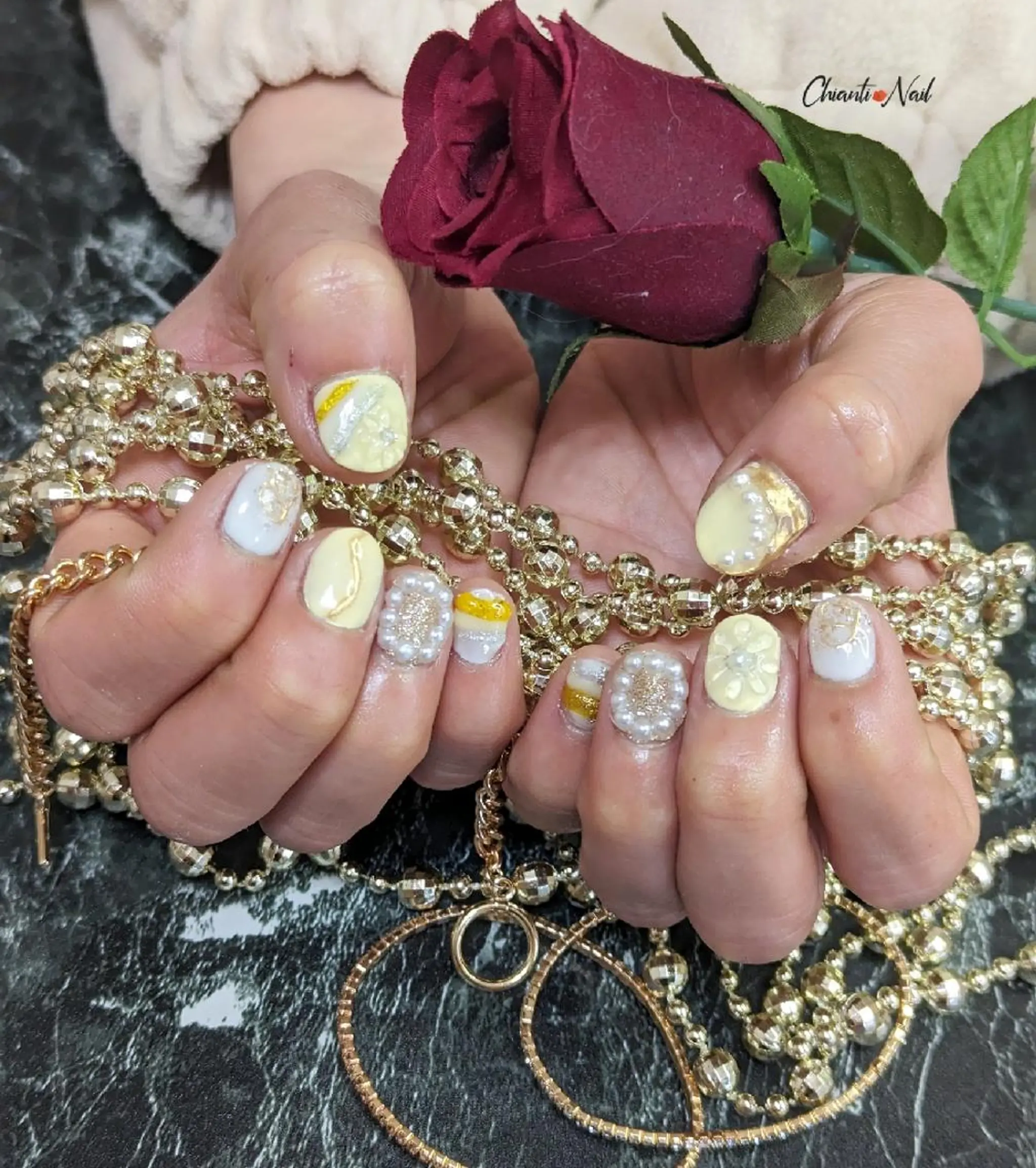 ネイル 持ち込み 春ネイル Chianti Nailのネイルデザイン