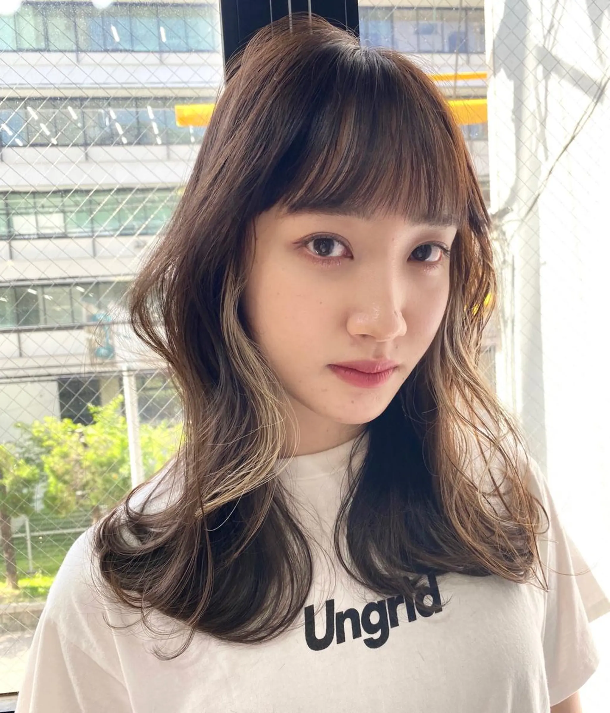 ミディアム カラー イヤリングカラー カット ヘアカラー トリートメント Pia hair Design Yakuin所属・Pia ツボイ ケイタのヘアスタイル