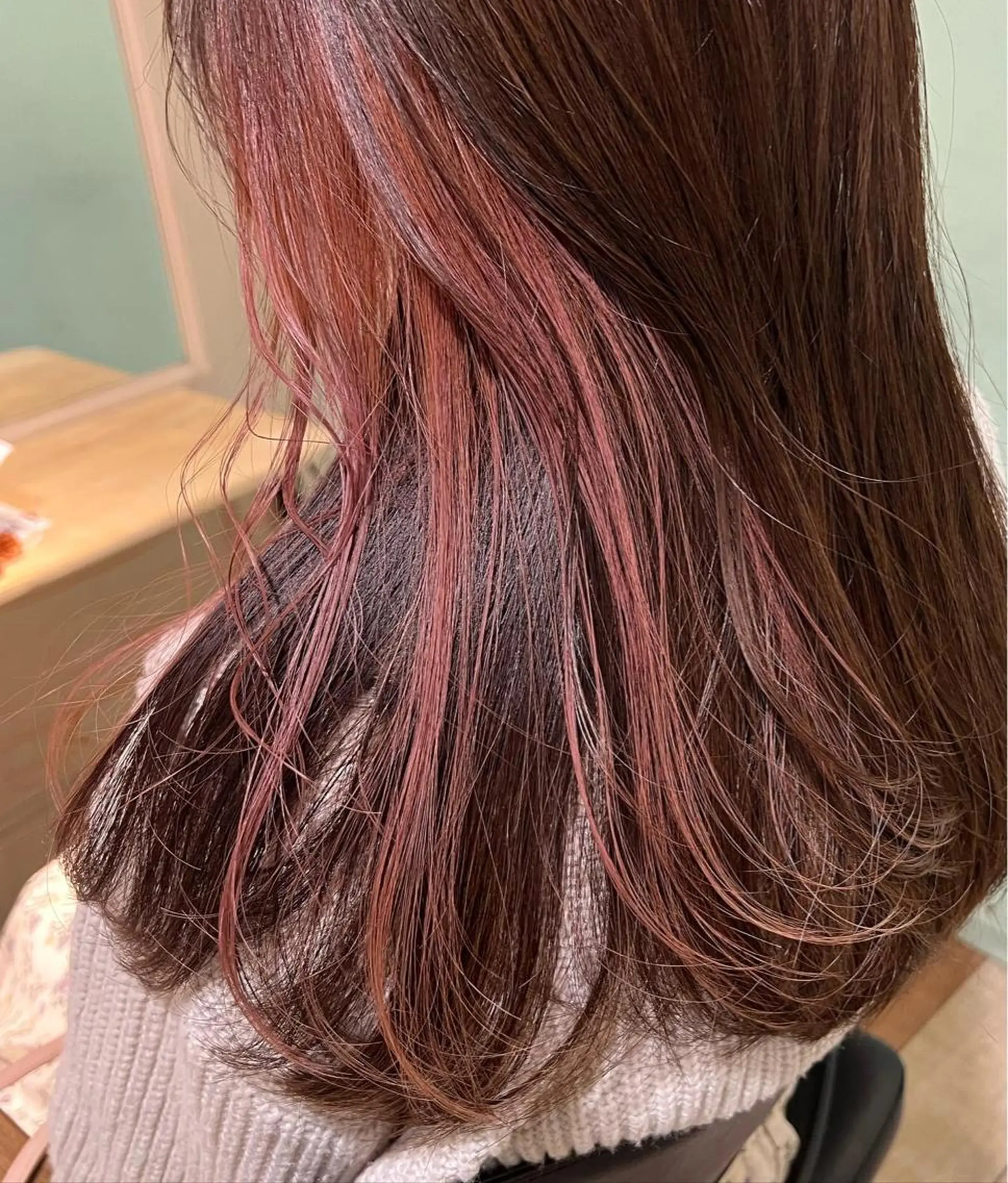 ロング カラー ブリーチ デザインカラー インナーカラー ピンクカラー ボブ ヘアカラー 🌈デザインヘア職人 Kaede🌈のヘアスタイル