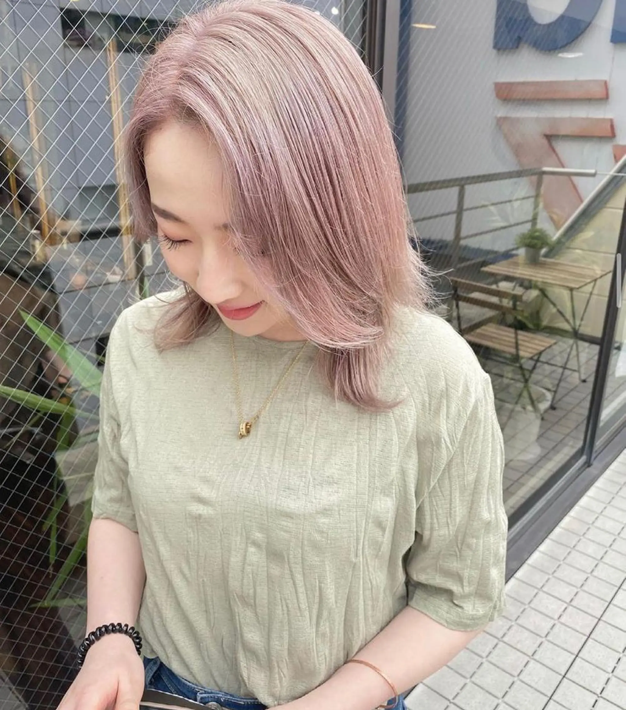 ミディアム カラー 🧡色落ちまで2度綺 麗なカラー🧡ヨシキのヘアスタイル