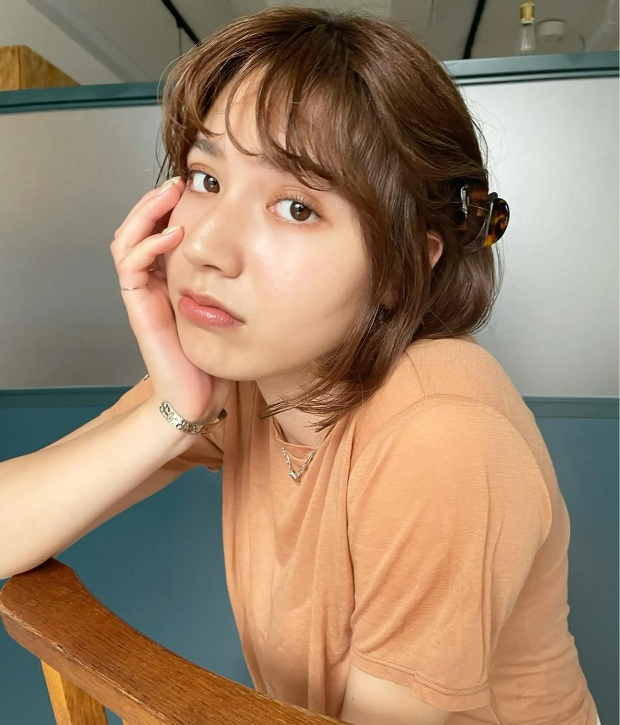 セミロング カラー パーマ ヘアアレンジ ネイル マツエク・マツパ ベージュカラー トレンド眉🌈✨ arisaの眉毛・アイブロウイメージ