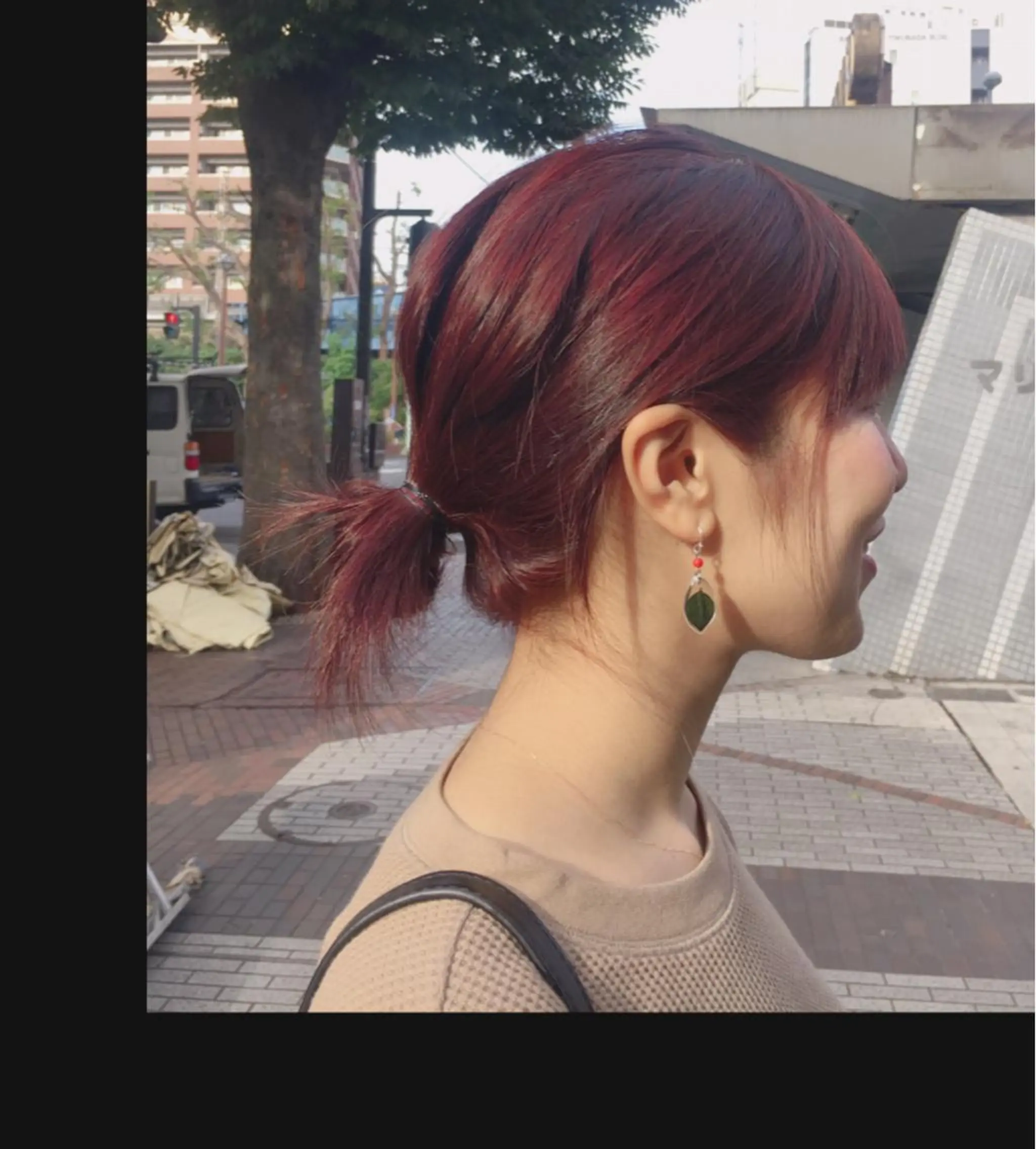 ミディアム カラー ヘアアレンジ ミドウチ アヤカのヘアスタイル