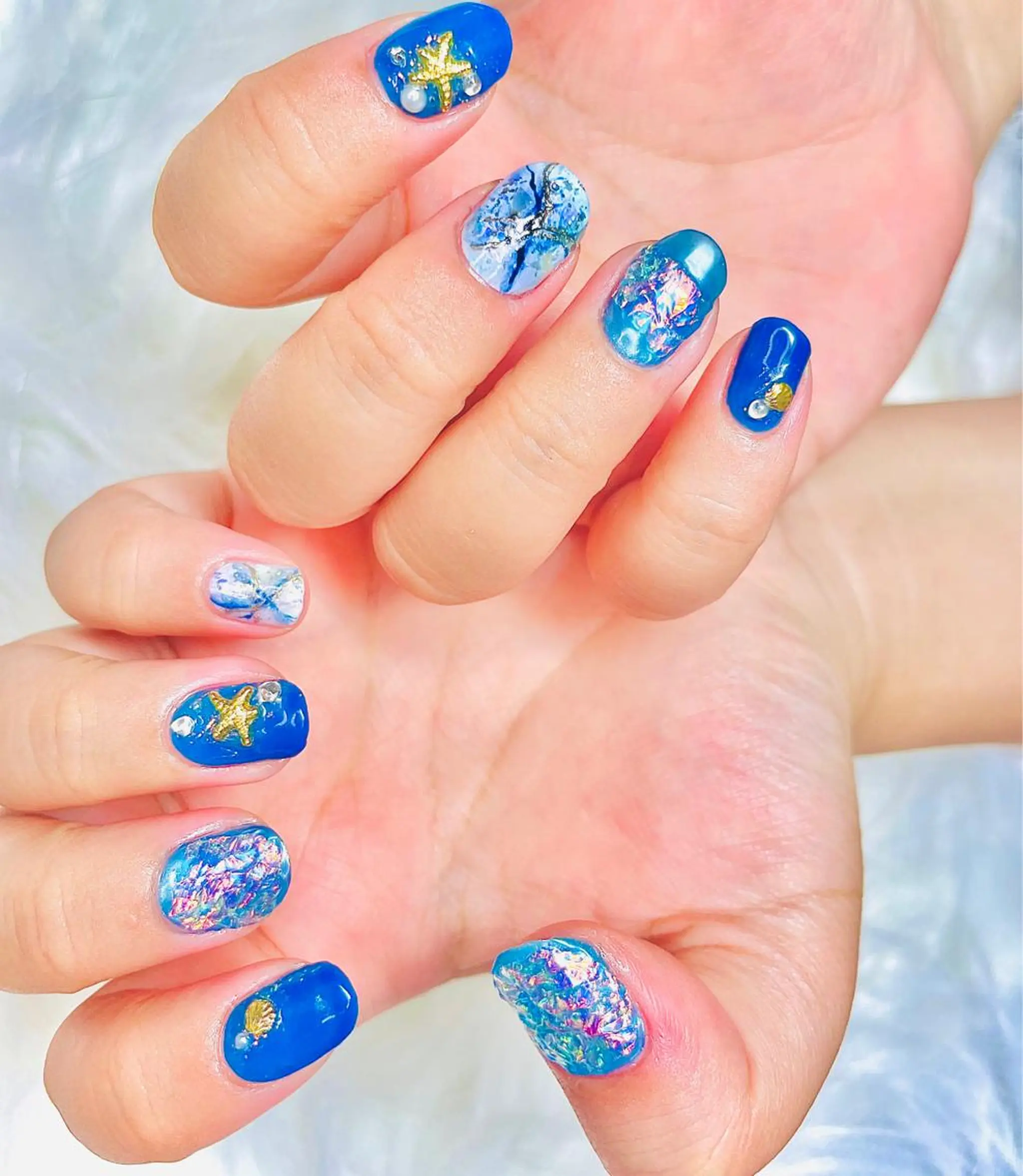 ネイル 氷ネイル・うるうるネイル beauty salonM&Iのネイルデザイン