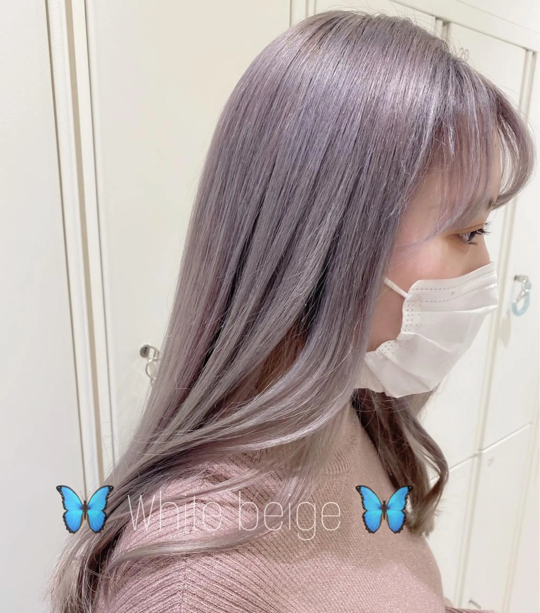 ロング カラー 銀座メンズ専門🖤 小島奈々のヘアスタイル