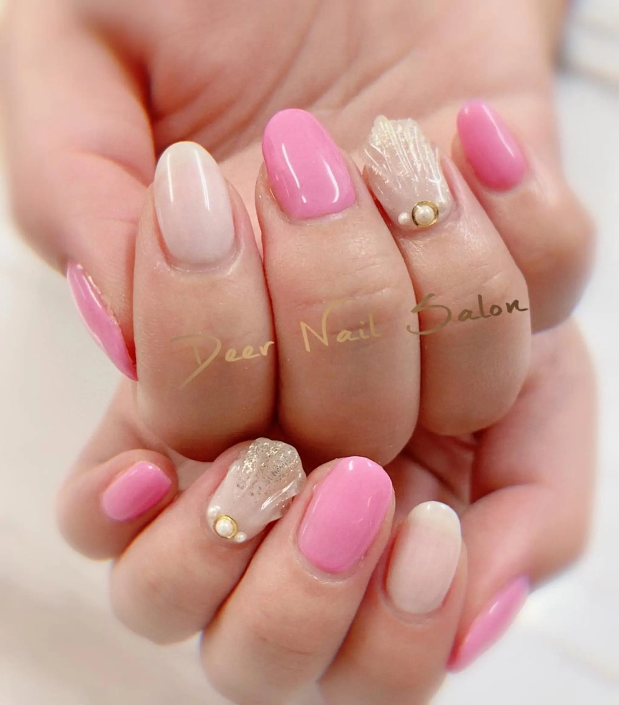 ネイル ハンドネイル Peachy 🍑のネイルデザイン