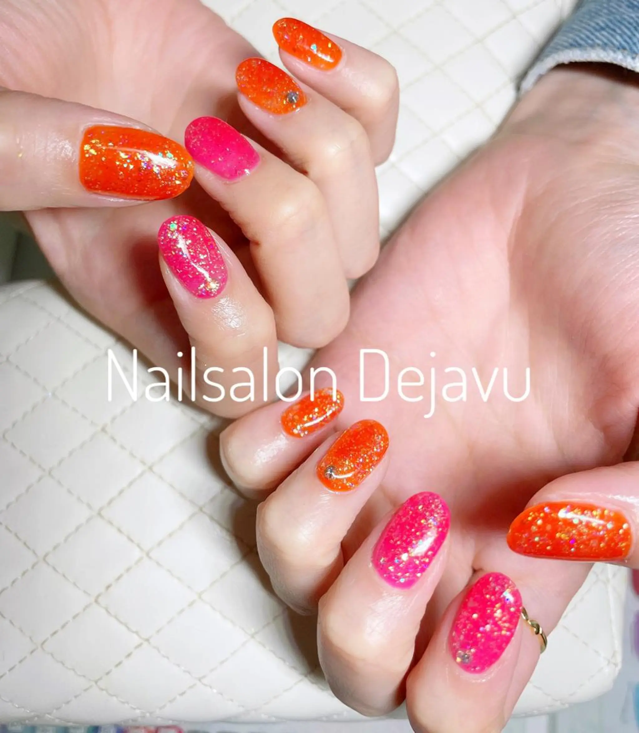 ネイル アートネイル クリアネイル ジェルネイル キラキラネイル ラメ(グリッター) ハンドネイル Nail salon Dejavu 🌿のネイルデザイン