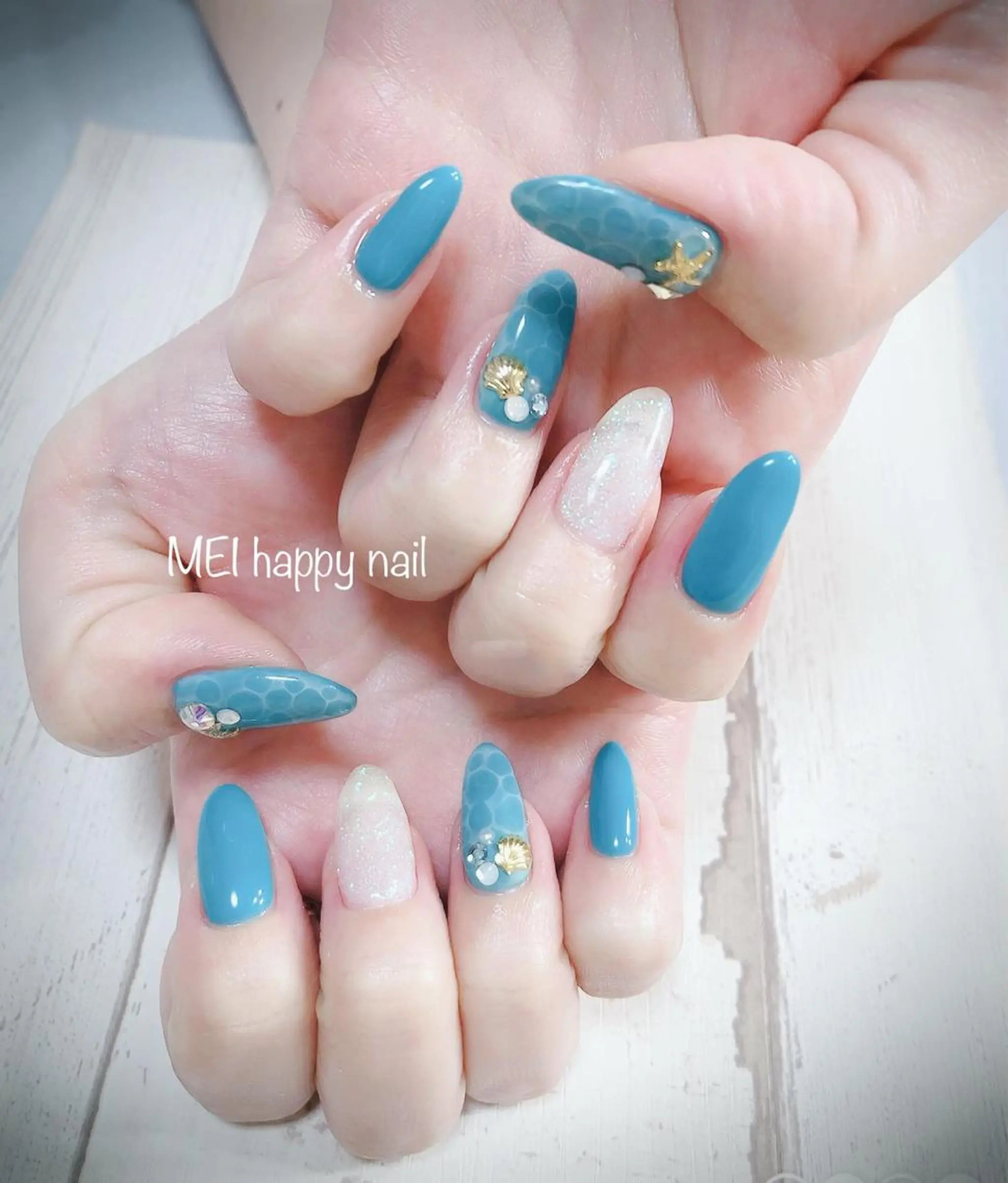 ネイル 北浦和 自爪育成ケアのネイルデザイン