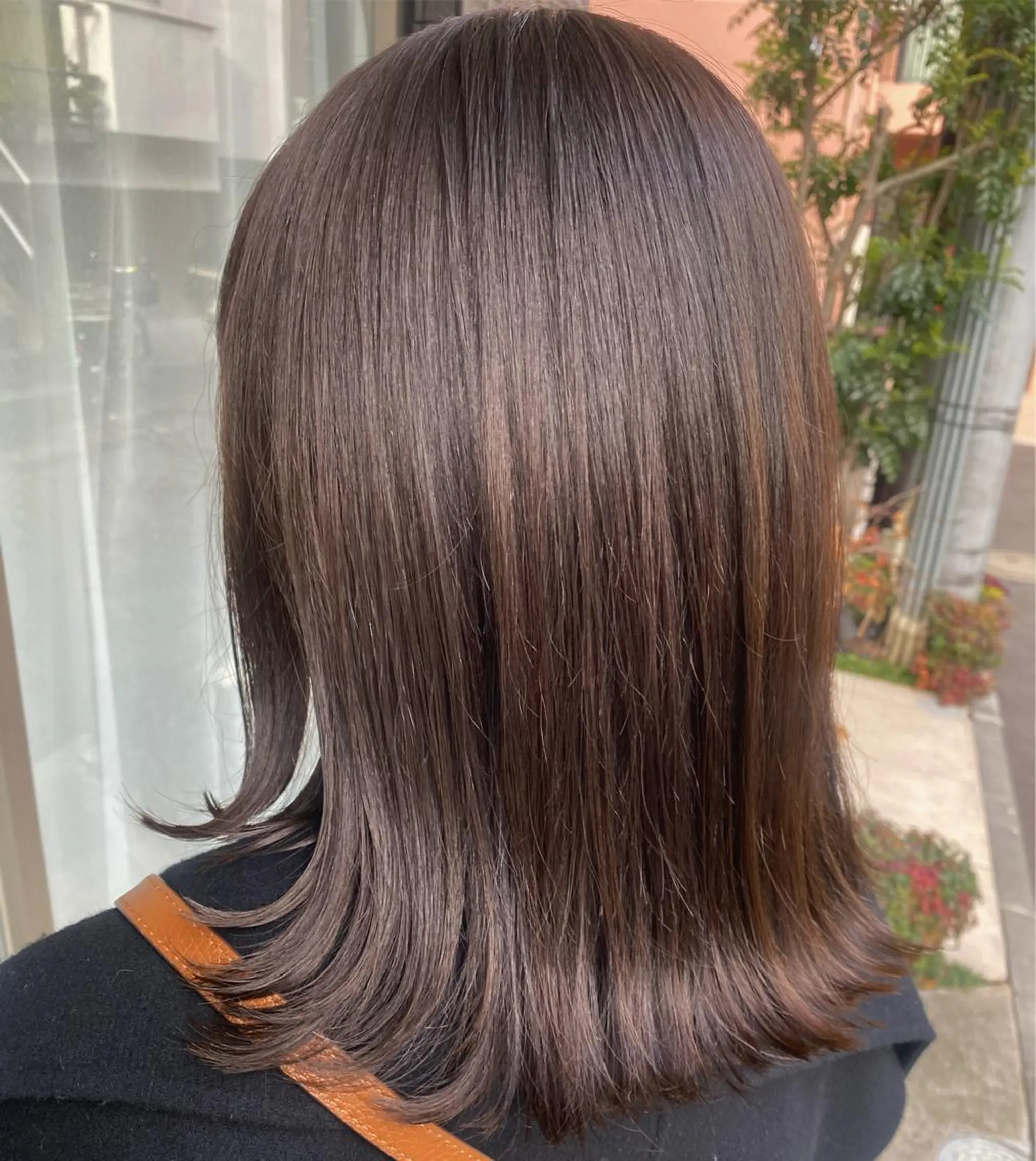 ミディアム カラー ブラウンカラー グレージュ グレージュ/レイヤー /韓国ヘア/RISAのヘアスタイル