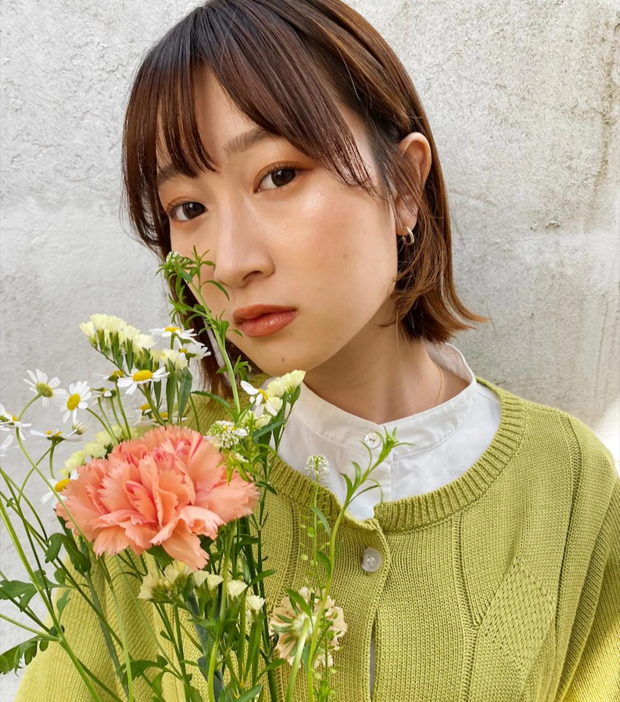 ミディアム カラー パーマ カット ヘアカラー 縮毛矯正 西山梨々【5/1〜 復帰致します🌼】のヘアスタイル