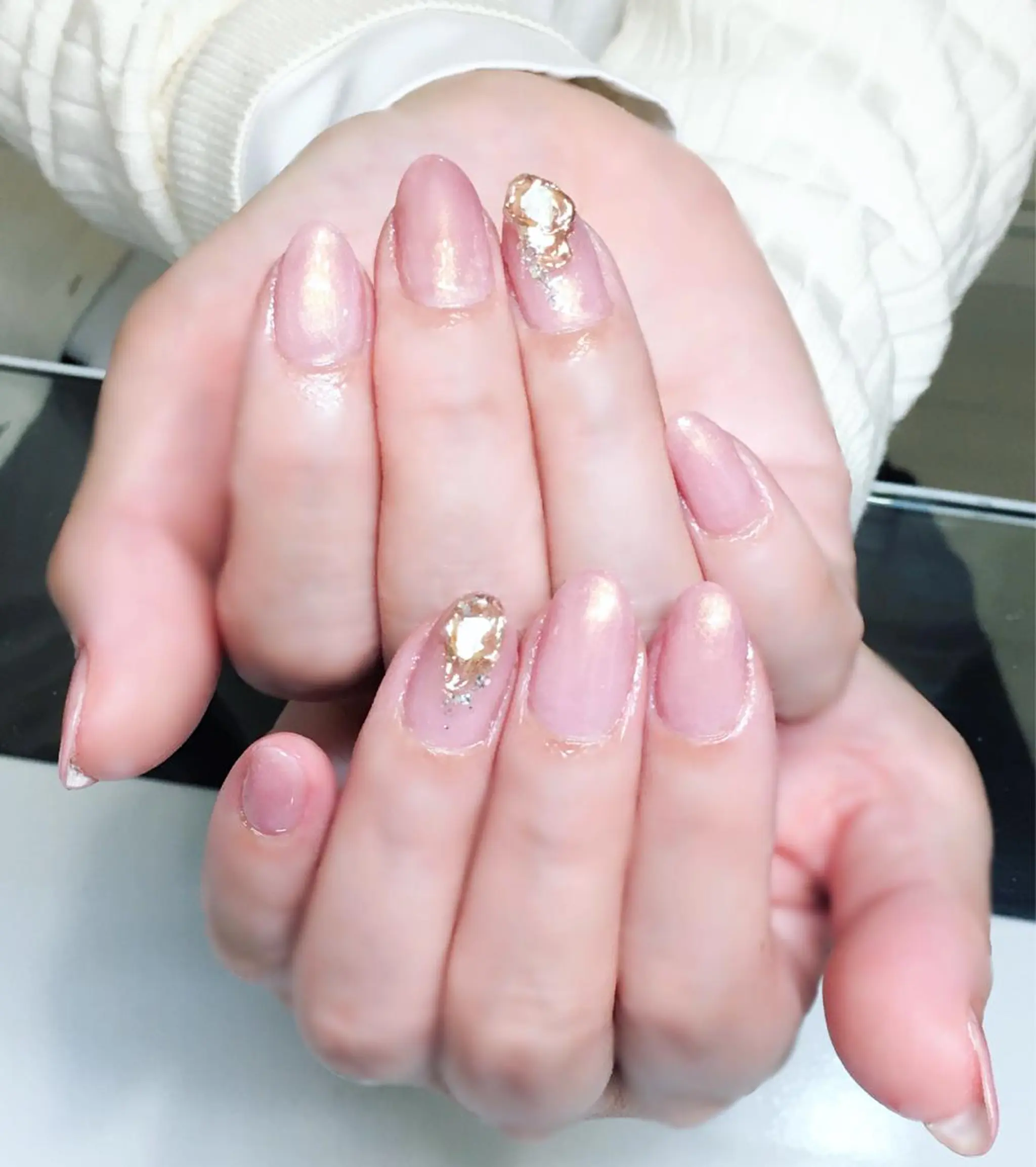 ネイル ジェルネイル グラデーション ピンク Nyanco Nailのネイルデザイン