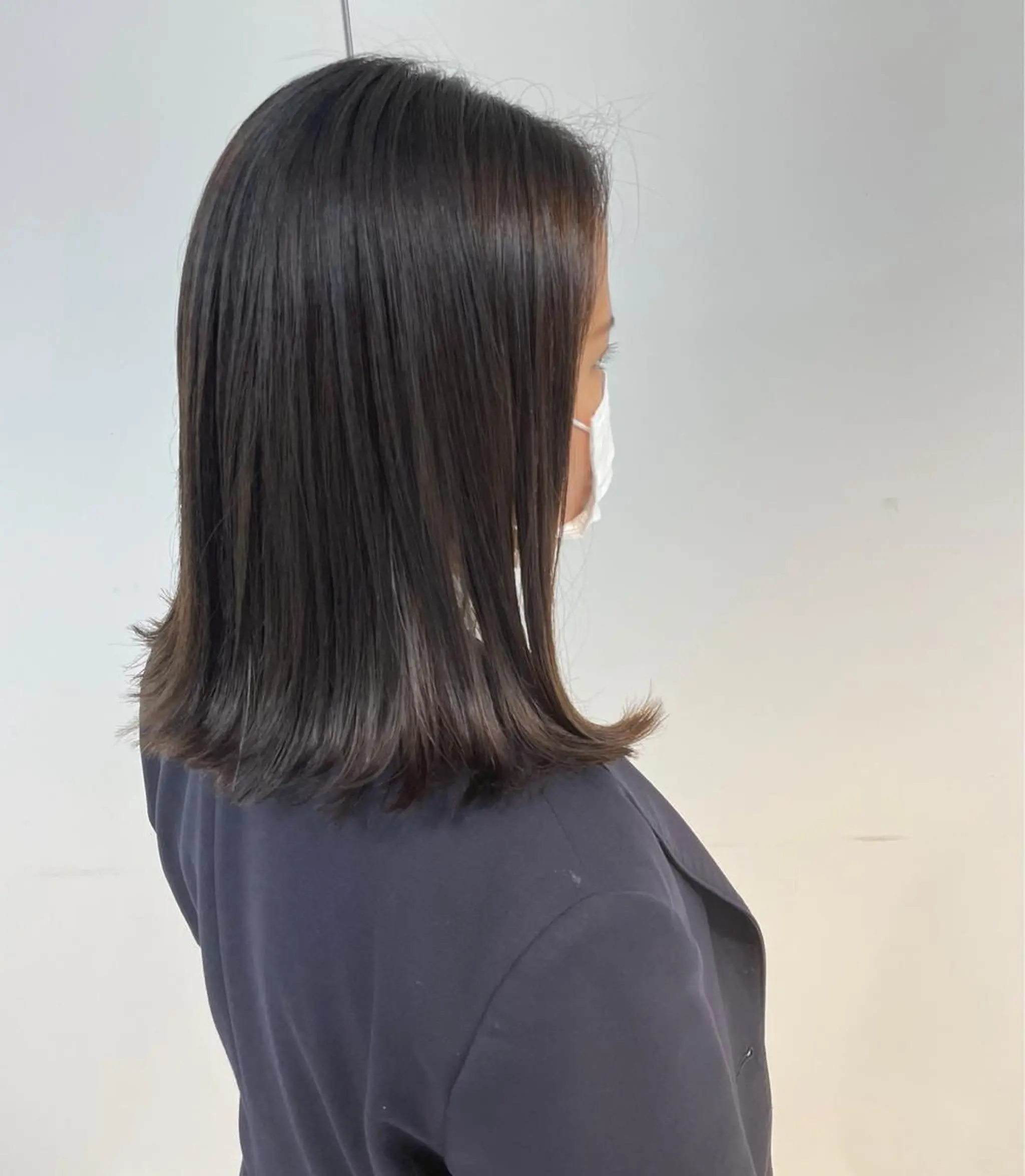 ミディアム 縮毛矯正 🍮中山詩乃🍮顔 まわりデザイン◎のヘアスタイル