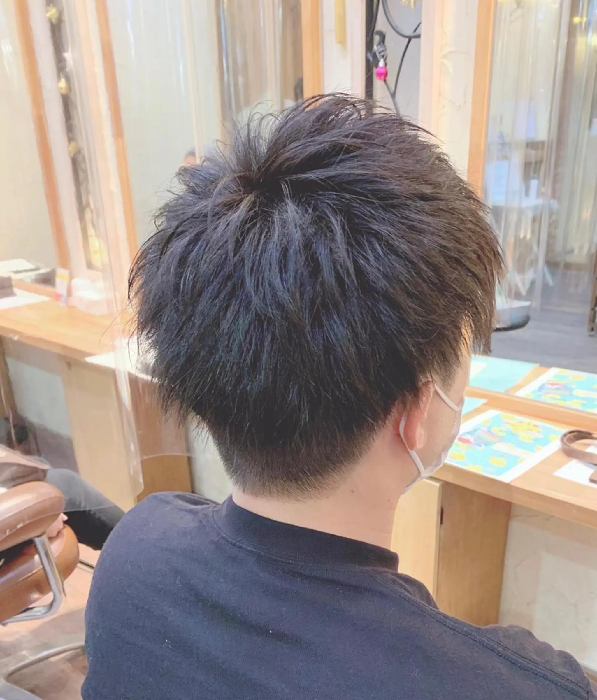 ショート カラー メンズ 学生(メンズ向け) メンズショート ツーブロック 黒髪 外国人風カラー 🌿ヤマグチ ユウキ🌿のヘアスタイル