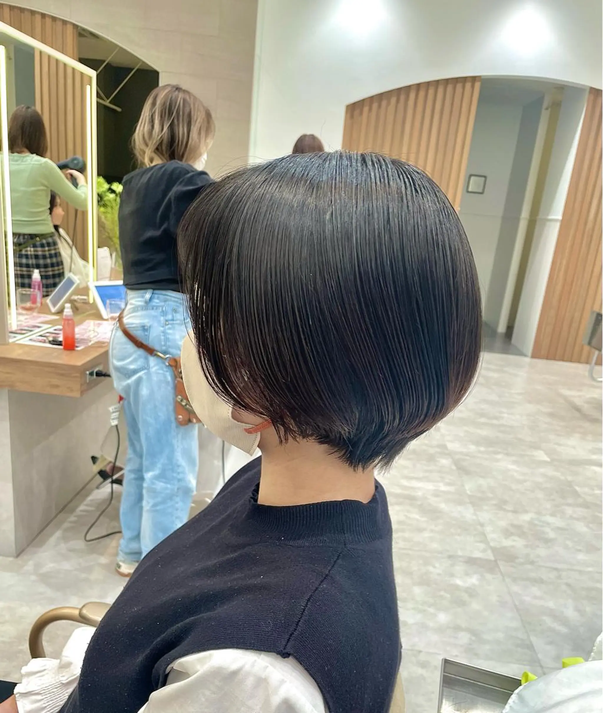 ショート ショートボブ ボブ ショートヘア カット トリートメント ヘッドスパ 津田和希 /透明感カラー🩶のヘアスタイル