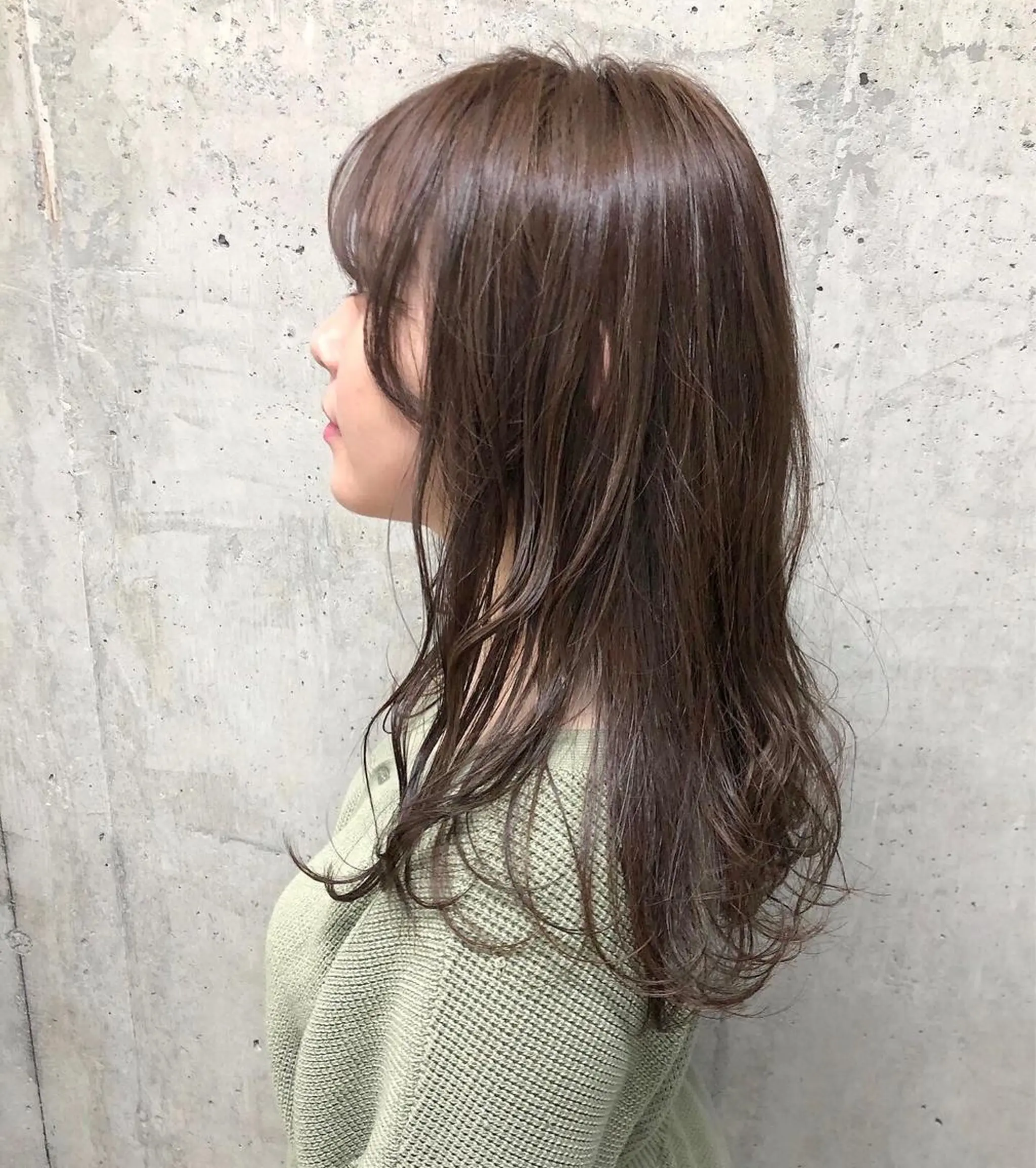 カラー アッシュ ラベンダーカラー ラベンダーアッシュ レイヤー/ボブ/ 顔周り/yukinaのヘアスタイル