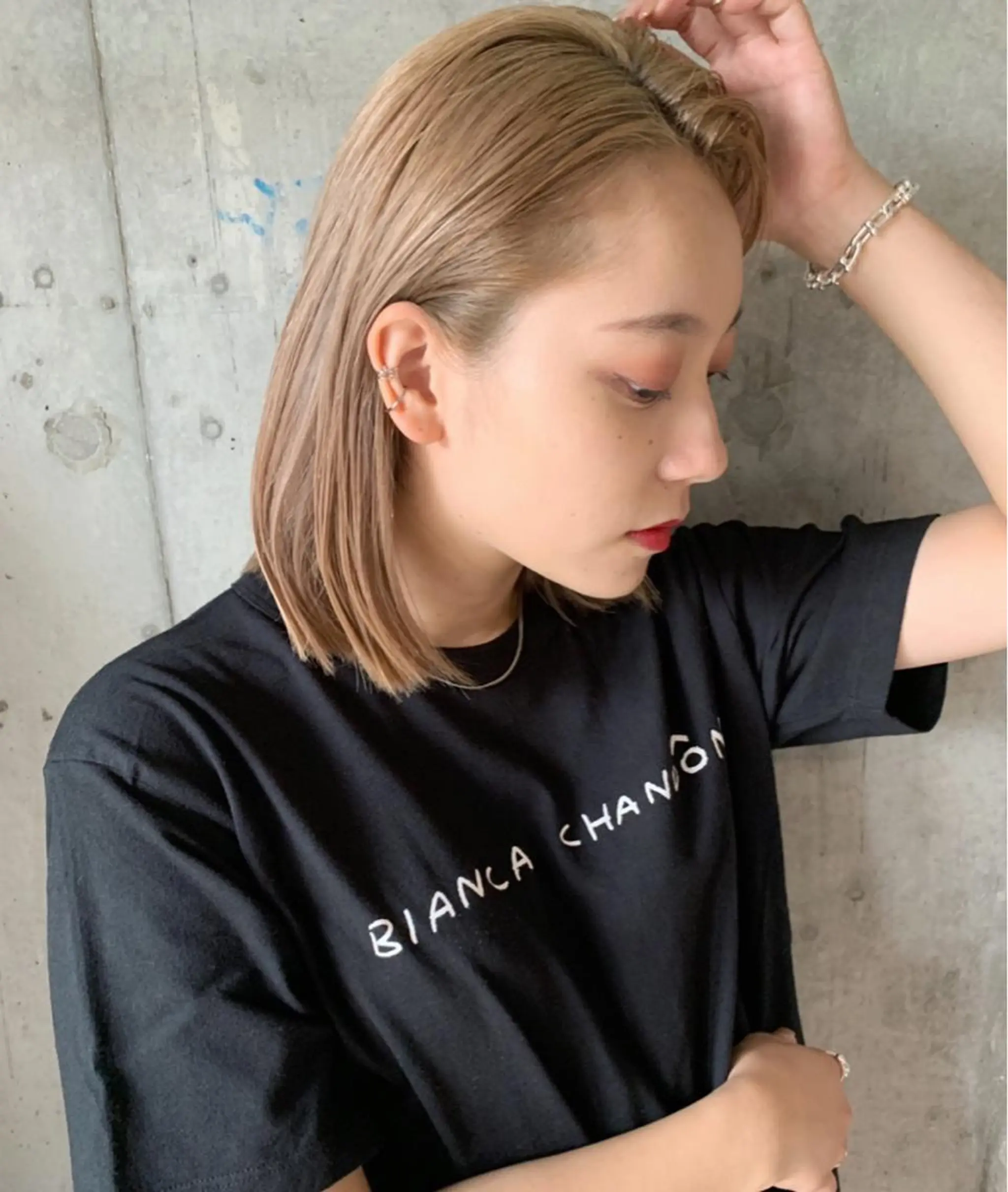 ミディアム ヘアカラー トリートメント HOODS hair salon所属・透明感カラー🌿ボブ ✨飛田　ケイのヘアスタイル