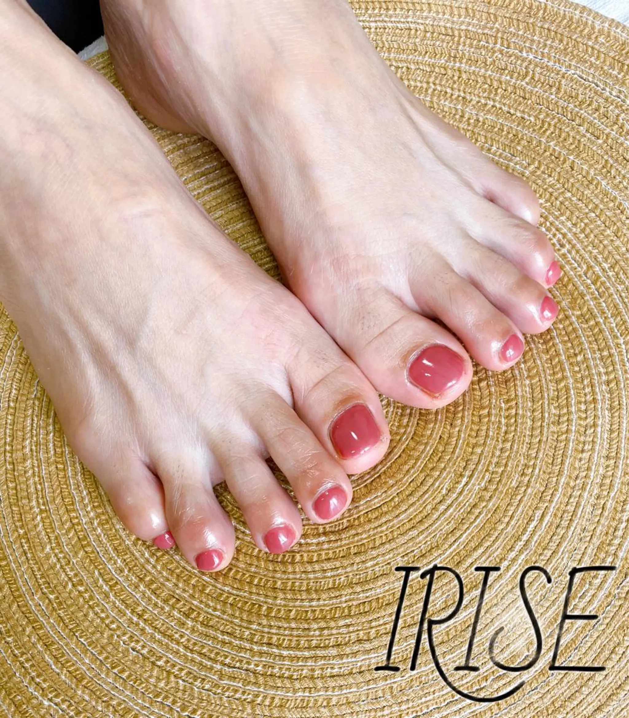 ネイル フットネイル ピンク salon de iriseのマツエク・マツパデザイン