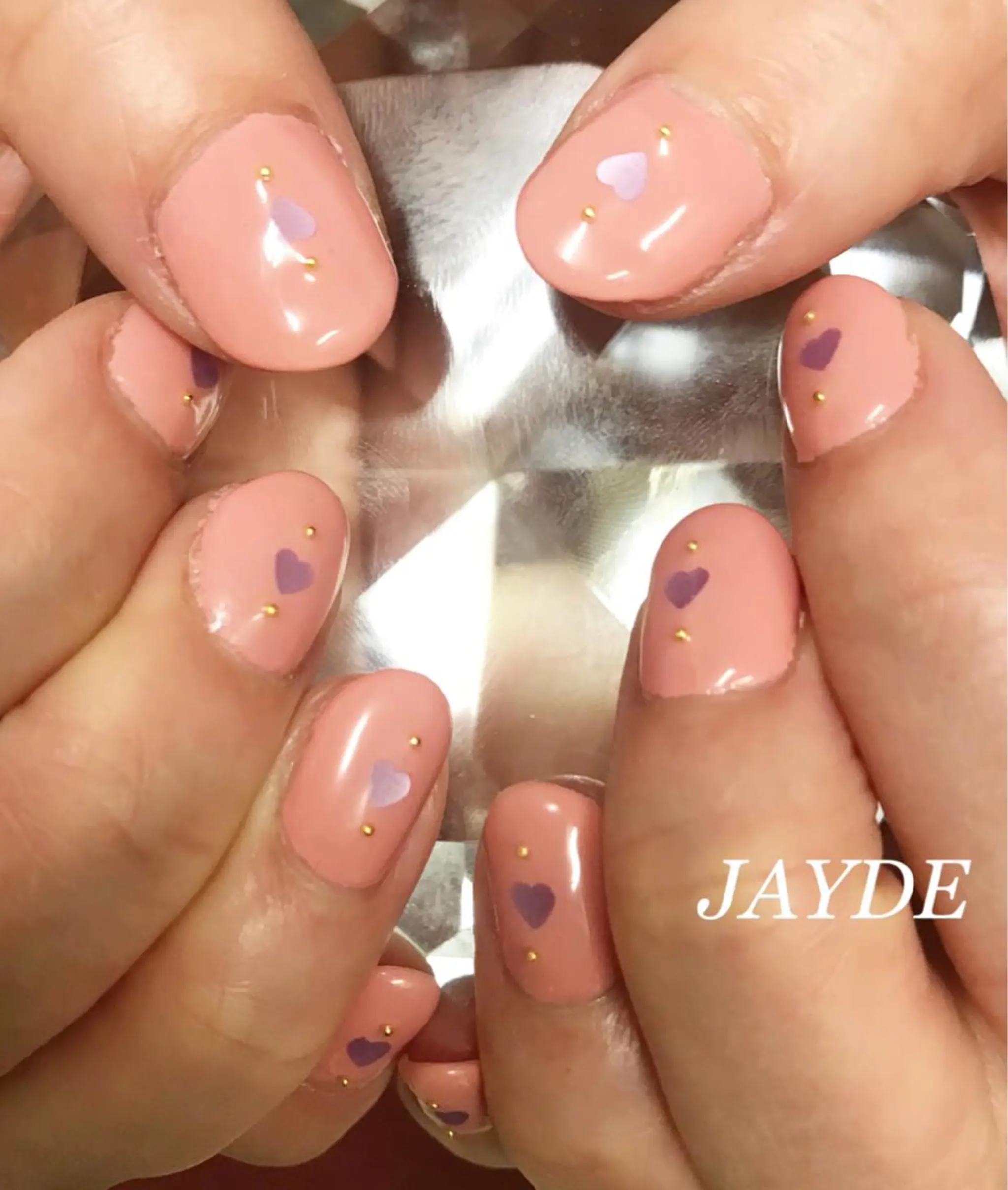 ネイル ハート オフィスネイル シンプルネイル JAYDE ジェイドのマツエク・マツパデザイン